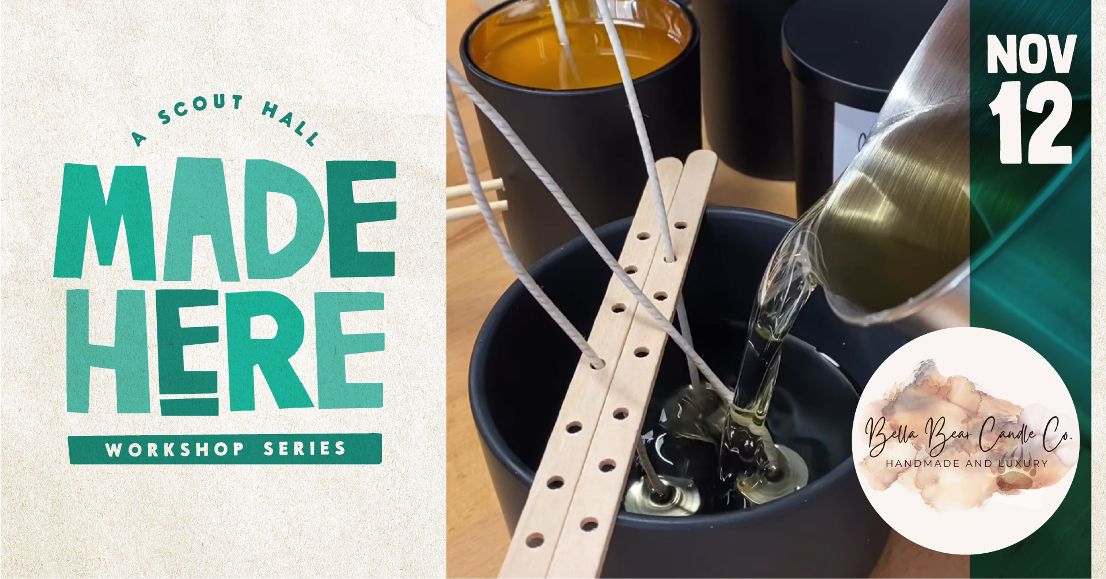 Discover art of candle-pouring at Made Here Winter Workshop this November