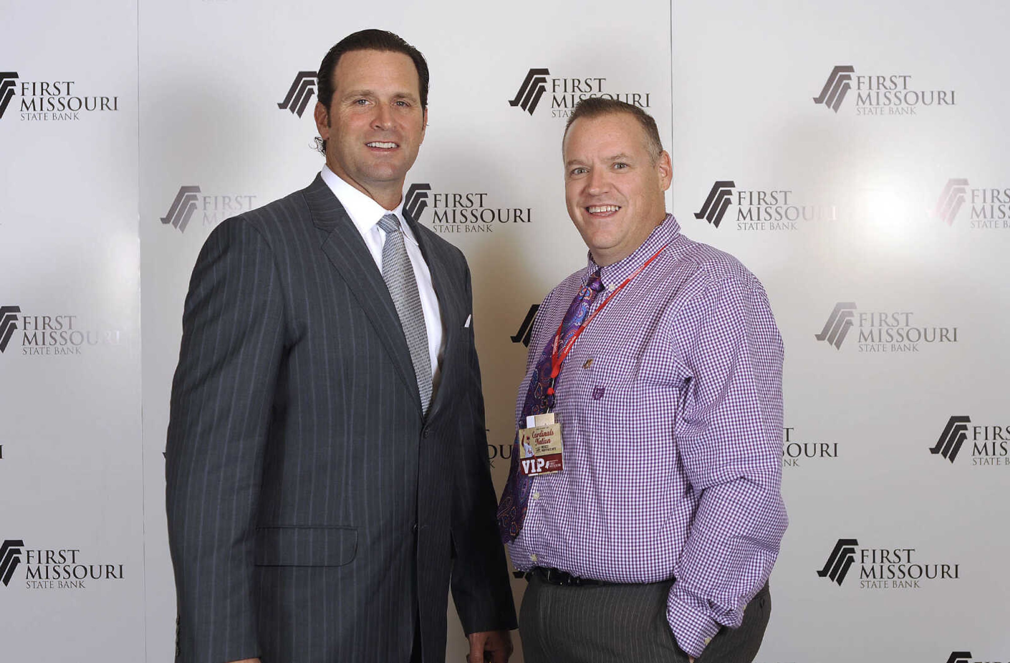 LAURA SIMON ~ lsimon@semissourian.com

Mike Matheny, manager of the St. Louis Cardinals, poses with fans during a VIP reception, Wednesday, Dec. 2, 2015, at Southeast Missouri State University's River Campus. "The State of Cardinals Nation" was presented by First Missouri State Bank.