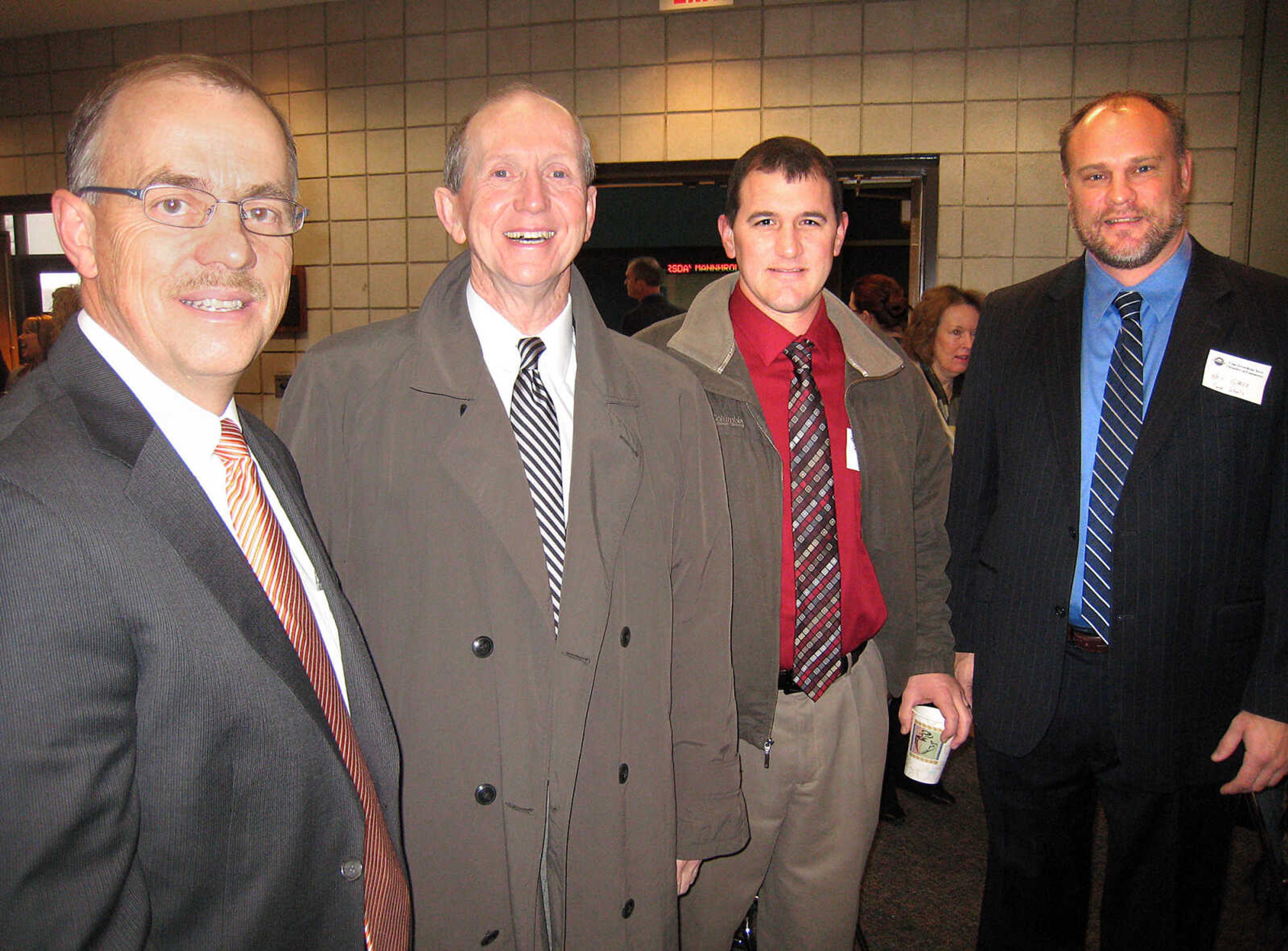 Dr. Jim Welker, Cape Girardeau Public School District
Dr. Mike Cowan, Cape Girardeau Public School District
Rex Crosnoe, Cape Girardeau Public School District
Neil Glass, Cape Girardeau Public School District