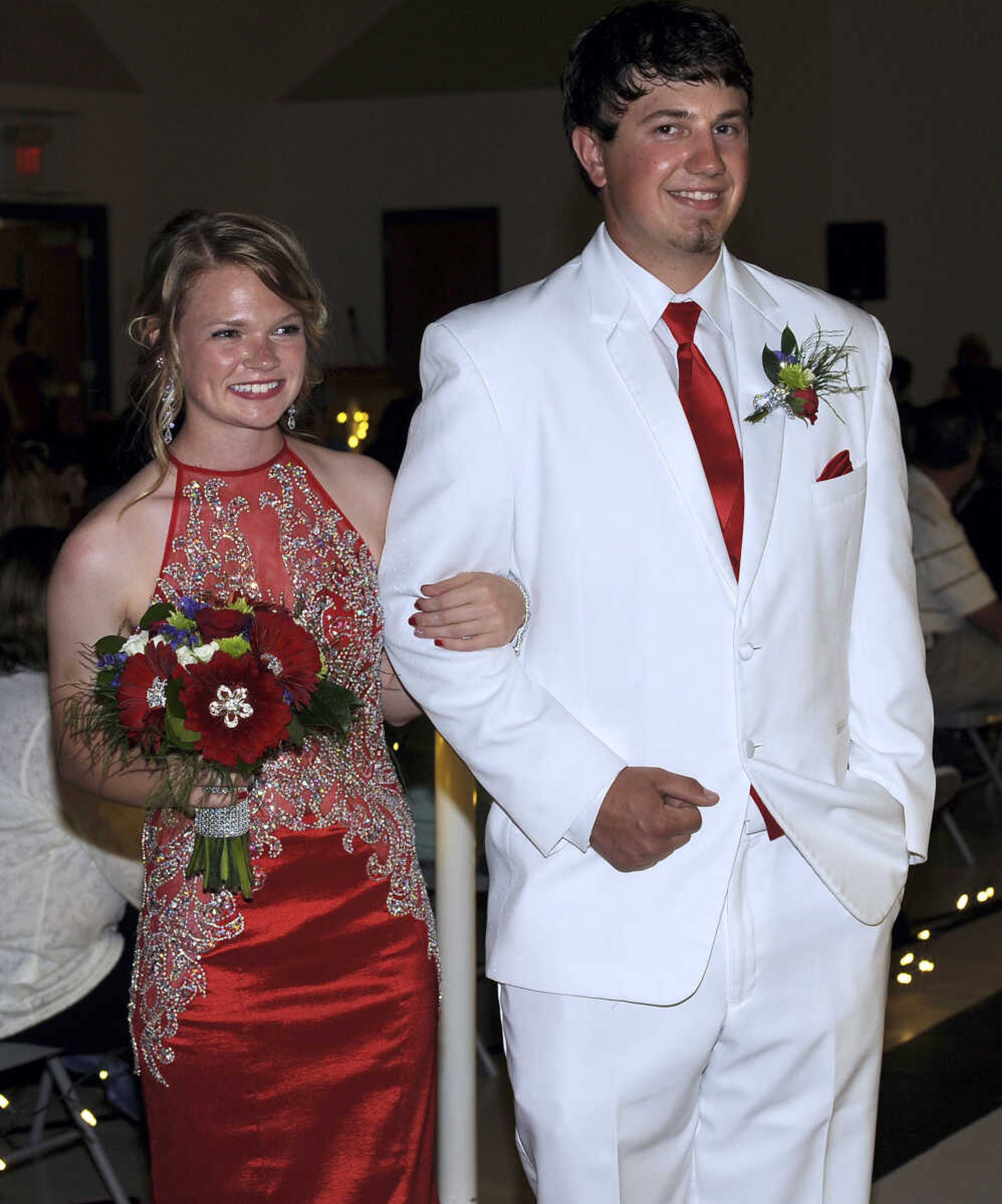 FRED LYNCH ~ flynch@semissourian.com
Kelly High School students enter for their prom, "An Evening Around the World," on Saturday, April 29, 2017 at Kelly High School.