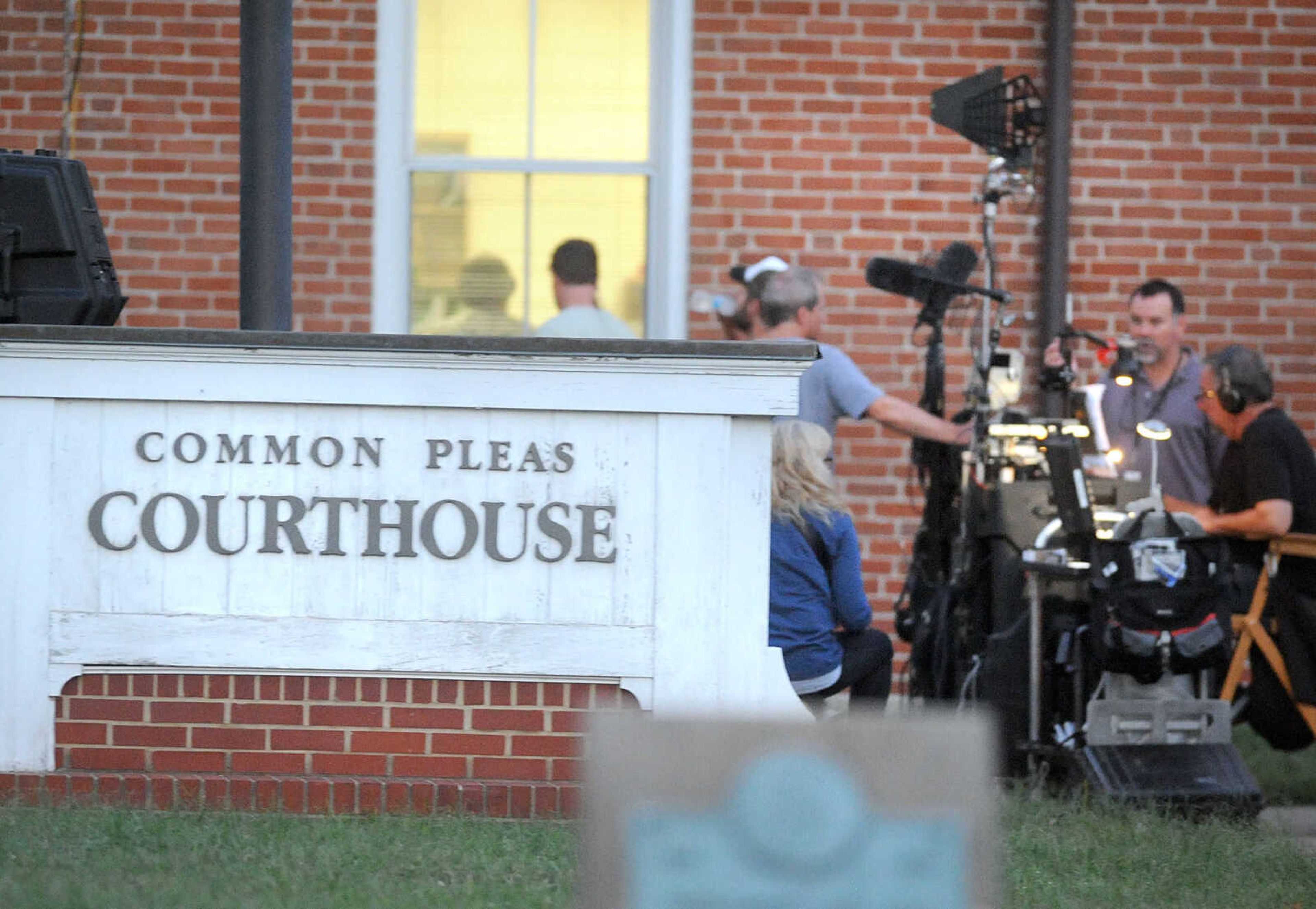 LAURA SIMON ~ lsimon@semissourian.com

Filming of 20th Century Fox's feature film "Gone Girl" gets underway at the Common Pleas Courthouse, Thursday, Oct. 3, 2013, in Cape Girardeau.