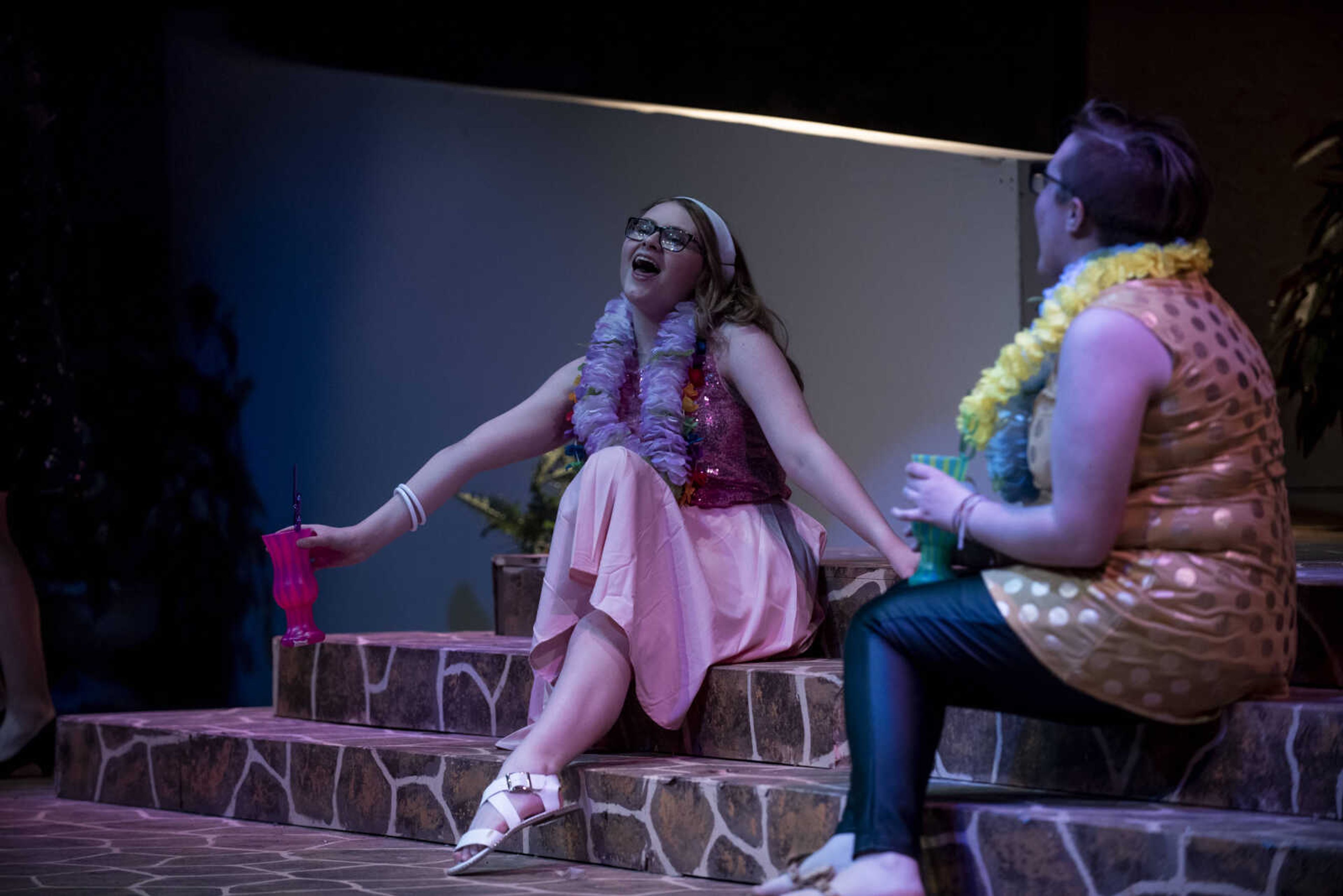 Lorelai Clubb performs the role of Lisa during the media night of Cape Central High School's spring musical production of "Mamma Mia!" Wednesday, April 10, 2019, in Cape Girardeau.