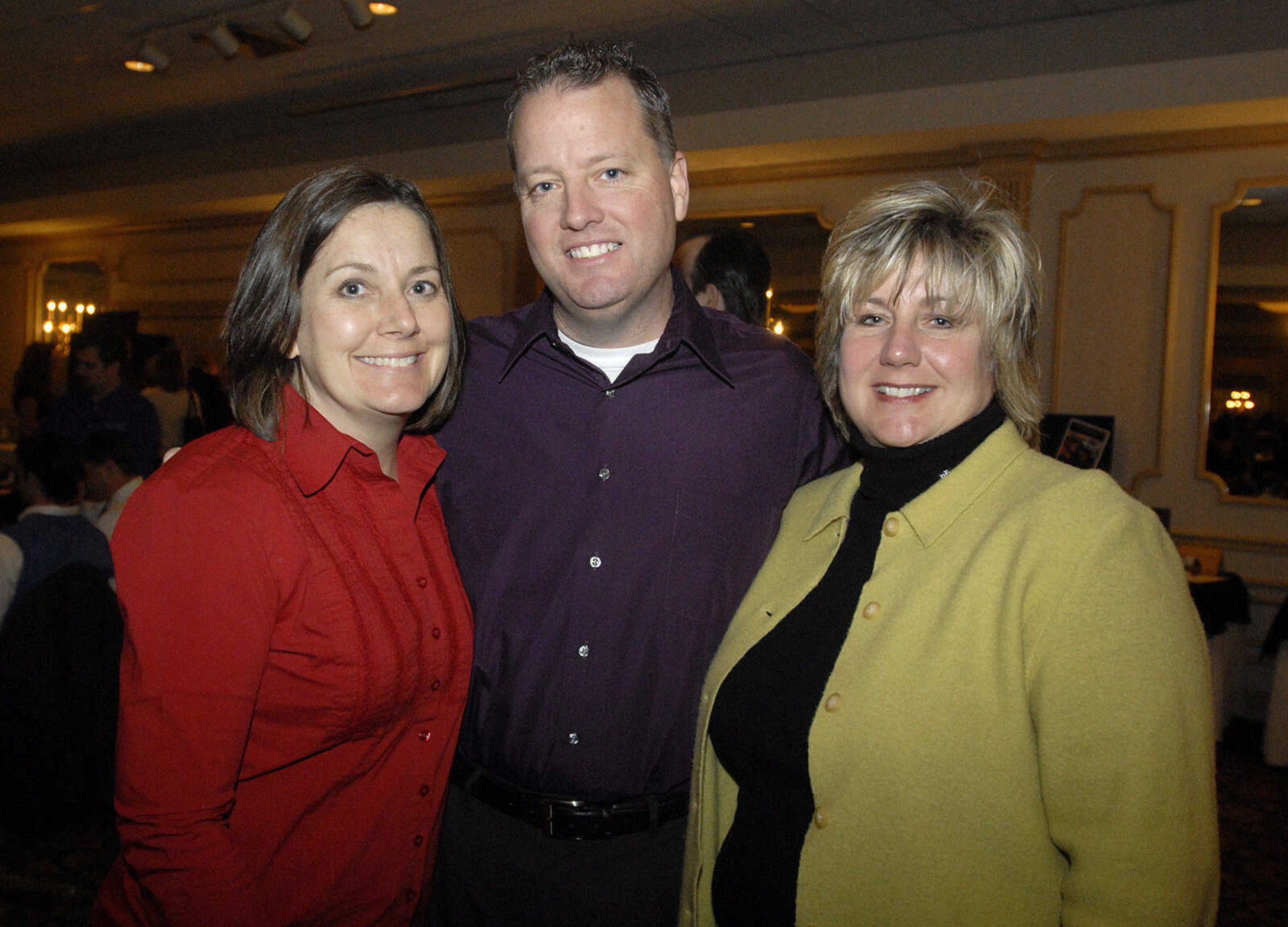 Leslie and Brad Davis, and Cheryl Endres