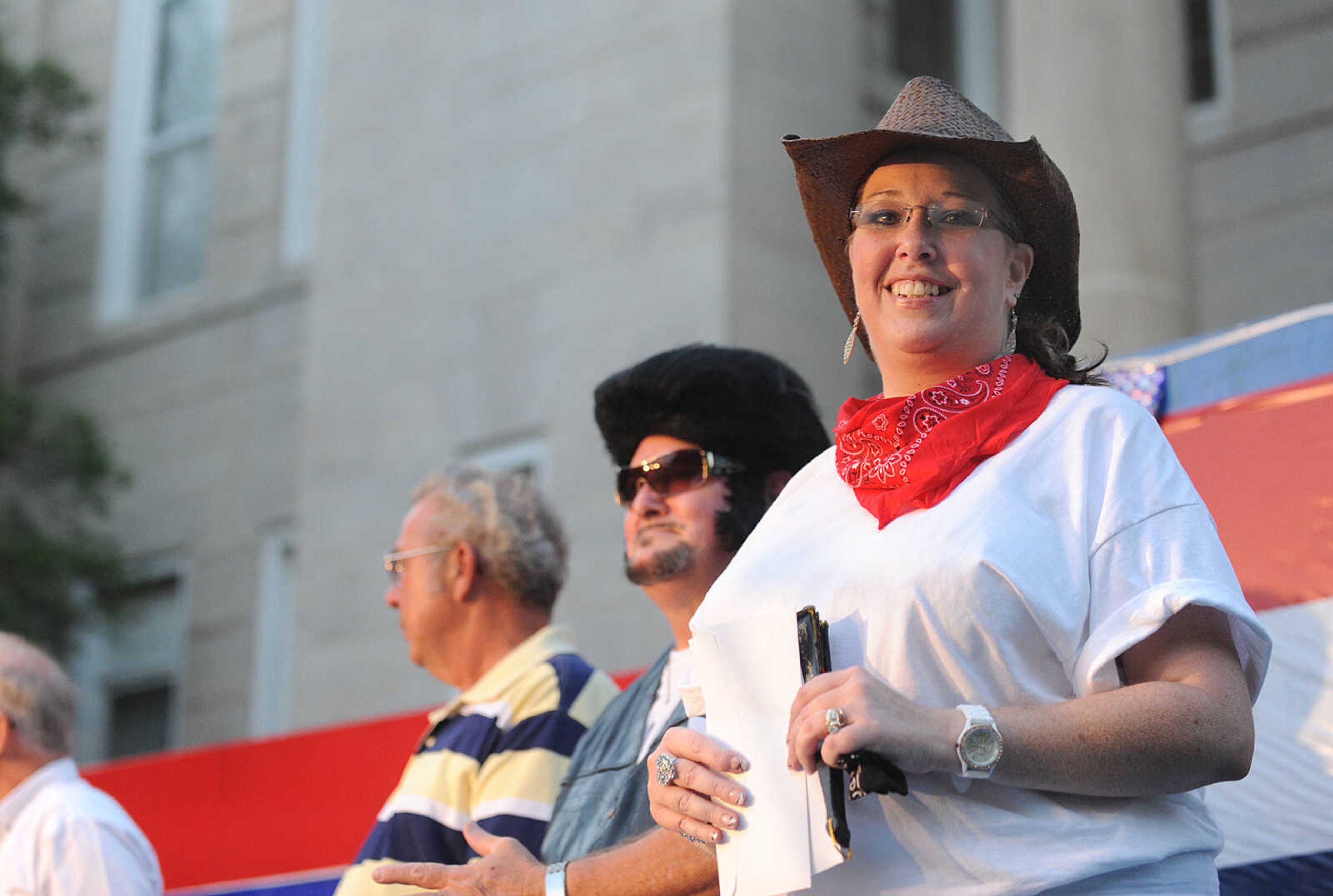 GLENN LANDBERG ~ glandberg@semissourian.com

Melissa Collier takes first place and people's choice award in the Senior Idols competition Wednesday, July 23, 2014 during the 106th Jackson Homecomers.