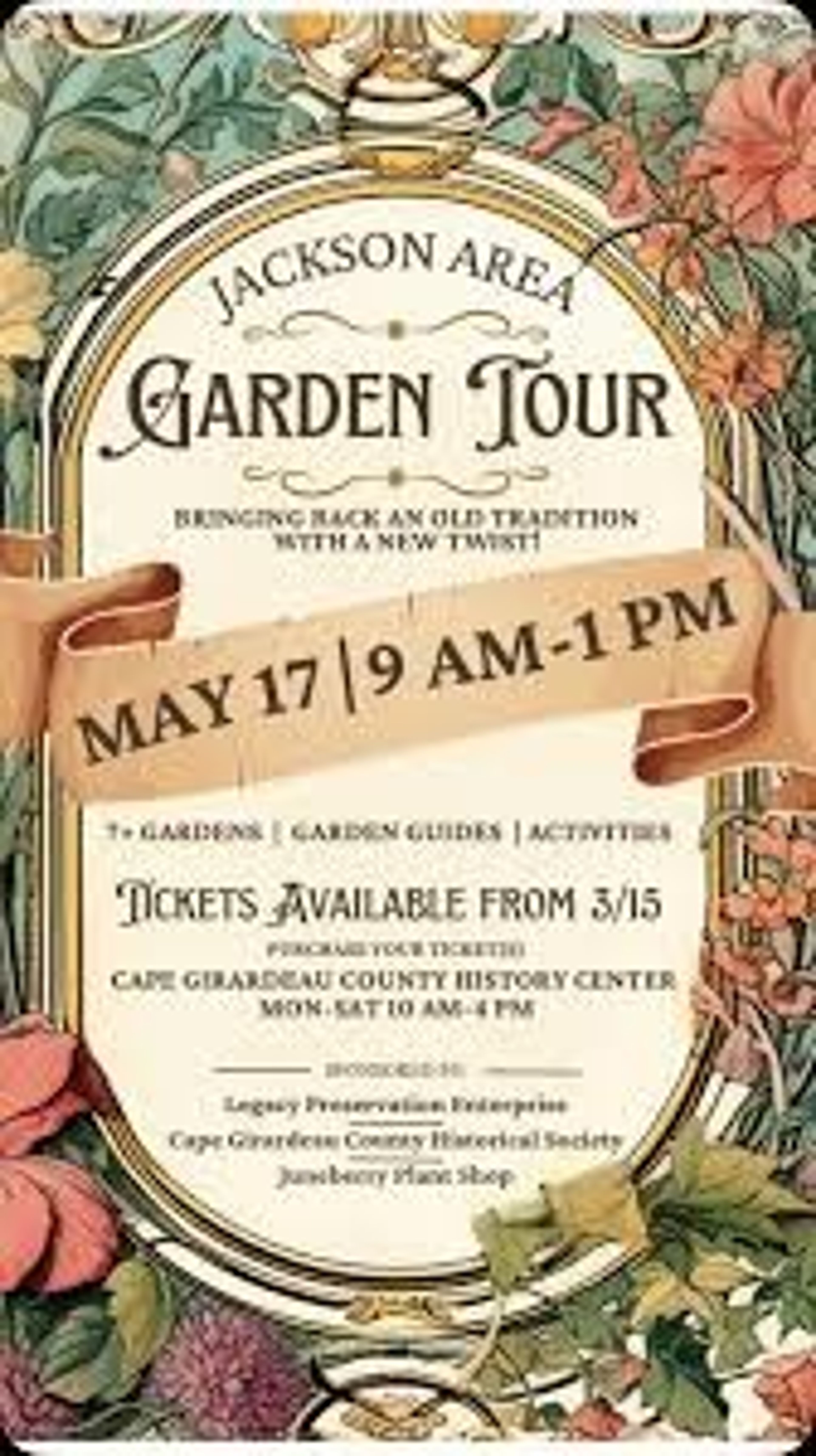 Cape Girardeau County History Center and Juneberry Plant Shop present Jackson’s ultimate garden tour May 17