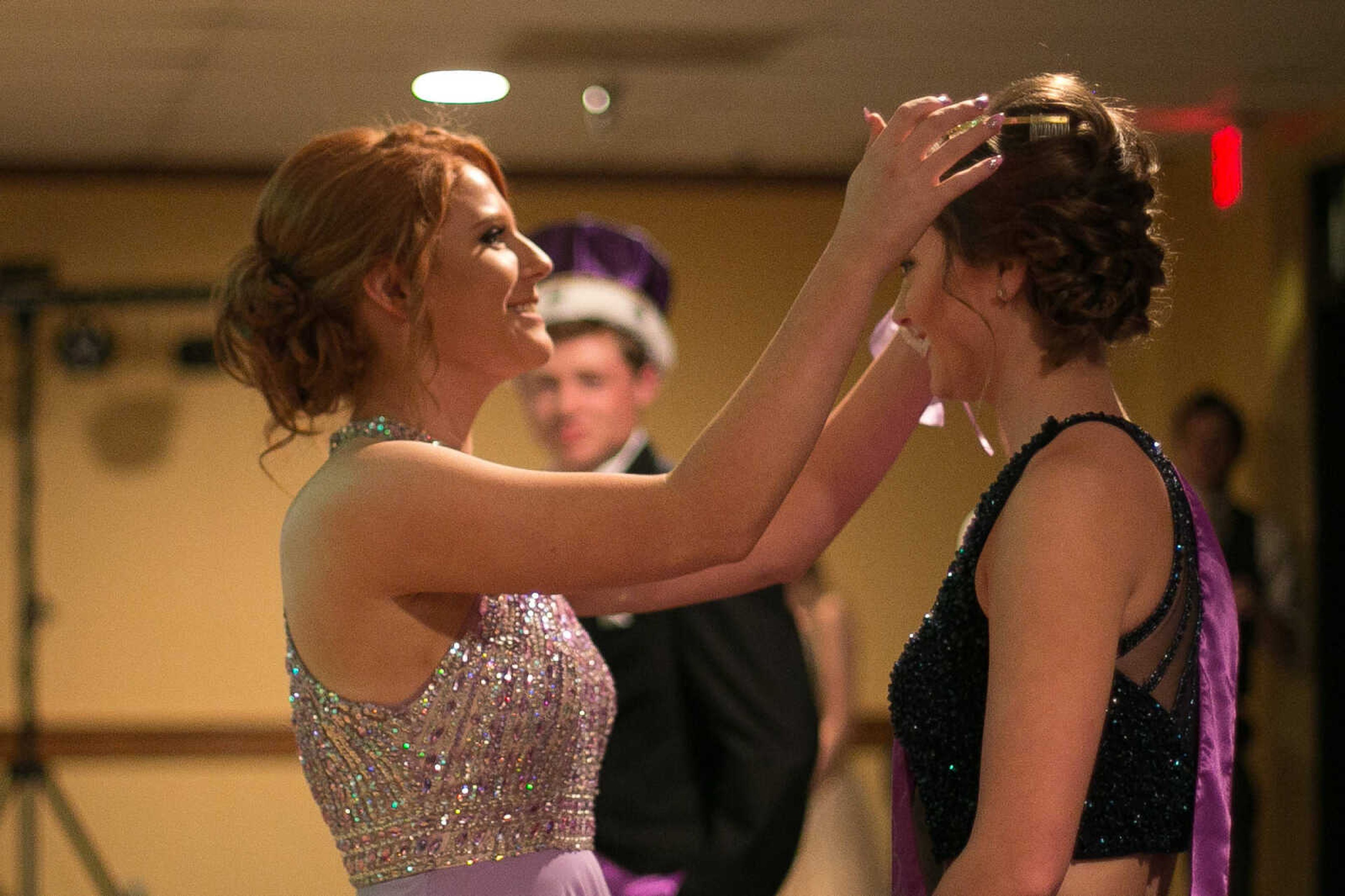 GLENN LANDBERG ~ glandberg@semissourian.com

The crowning of prom king and queen during the Saxony Lutheran High School's "Classique Magnifique" prom, Saturday, April 23, 2016, at the Cape Girardeau Elks Lodge.