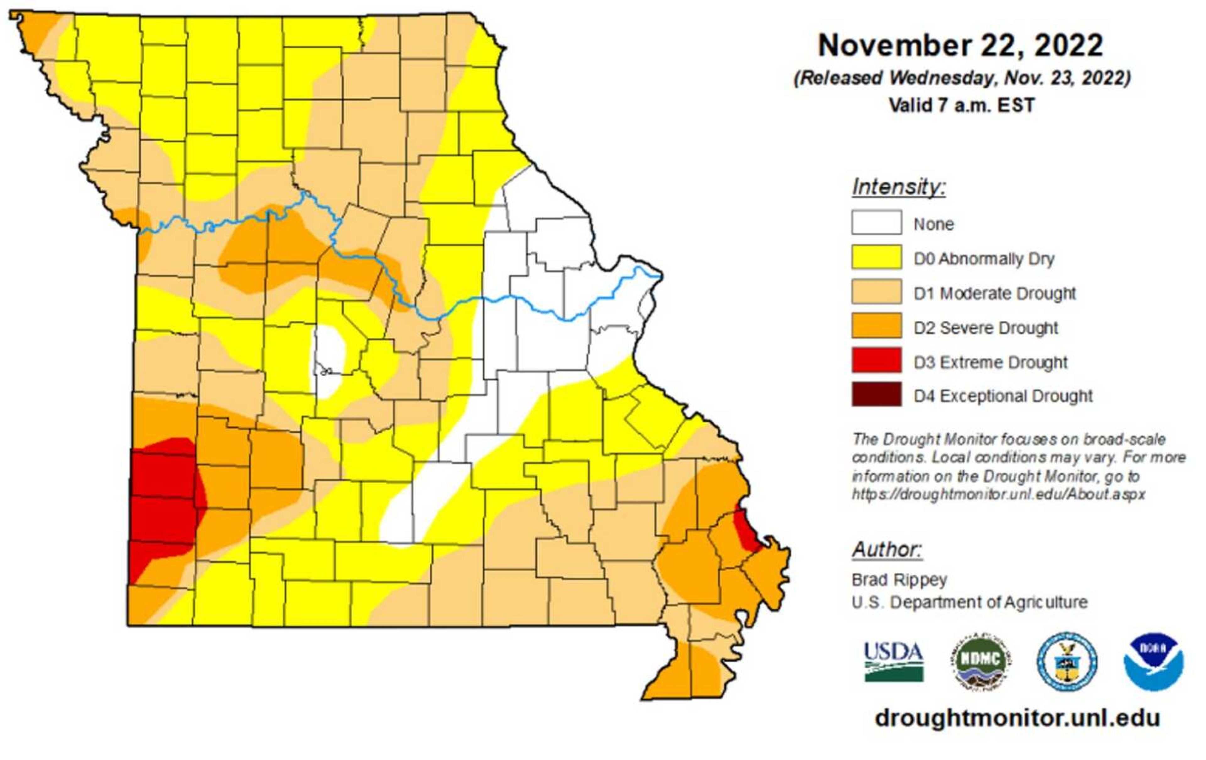 Gov. Mike Parson has extended a drought alert until March.