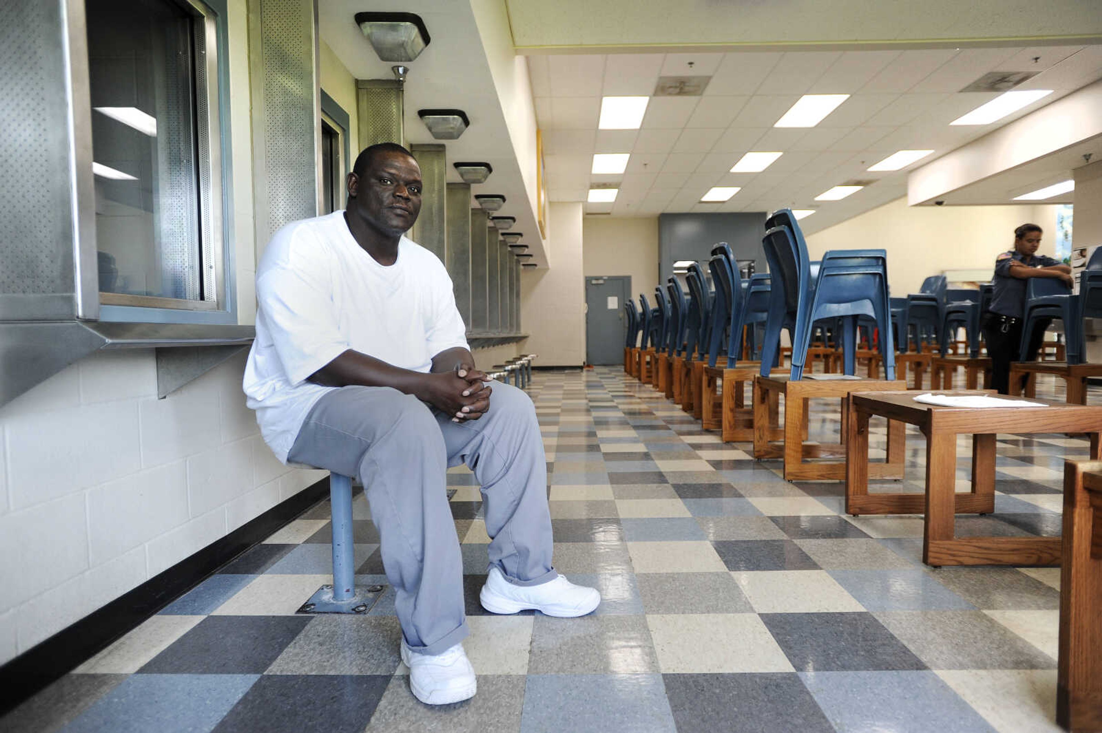 LAURA SIMON ~ lsimon@semissourian.com

David Robinson poses for a portrait in the visiting area inside Jefferson City Correctional Center in September.