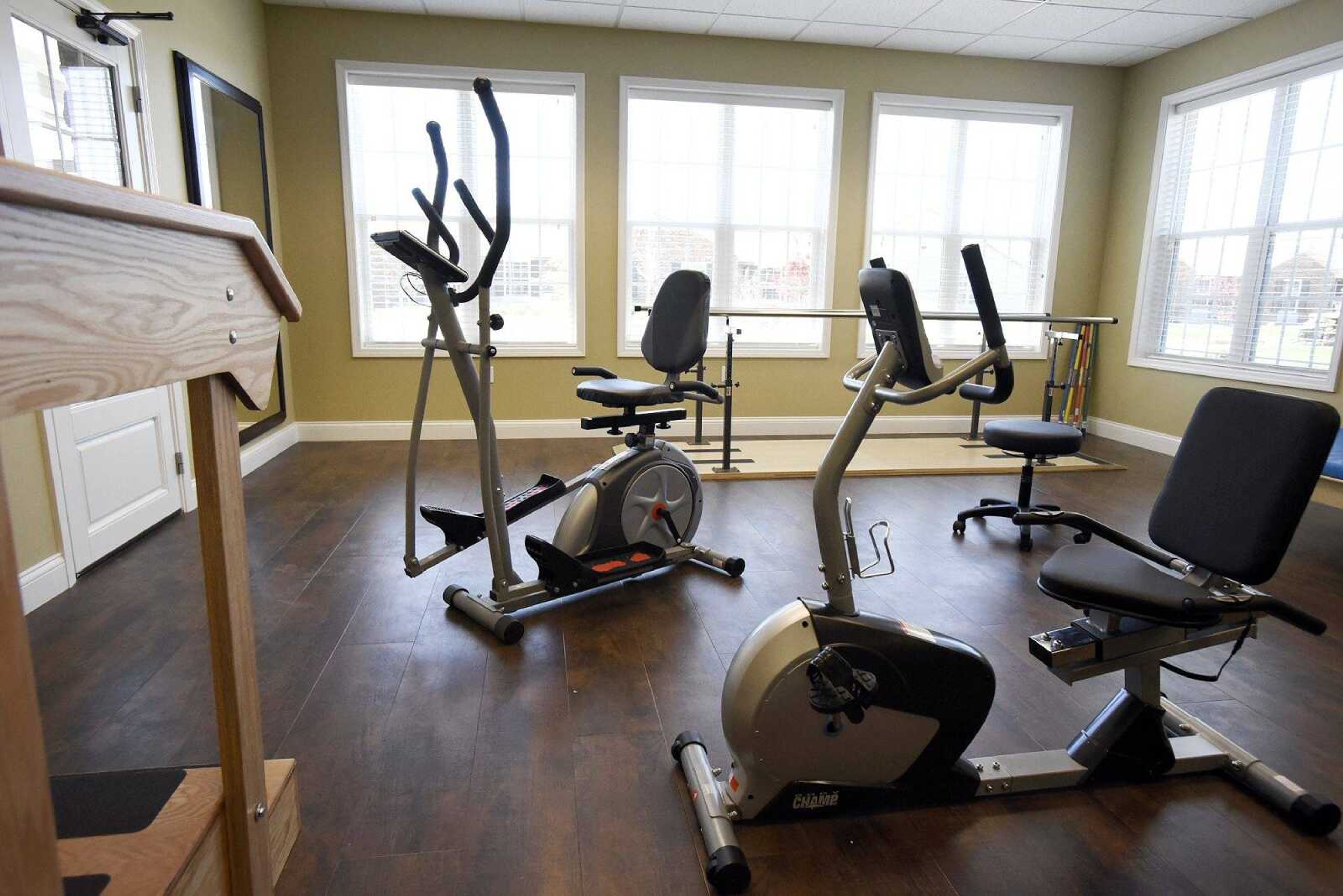 The exercise room at the Villas of Jackson is seen Friday.