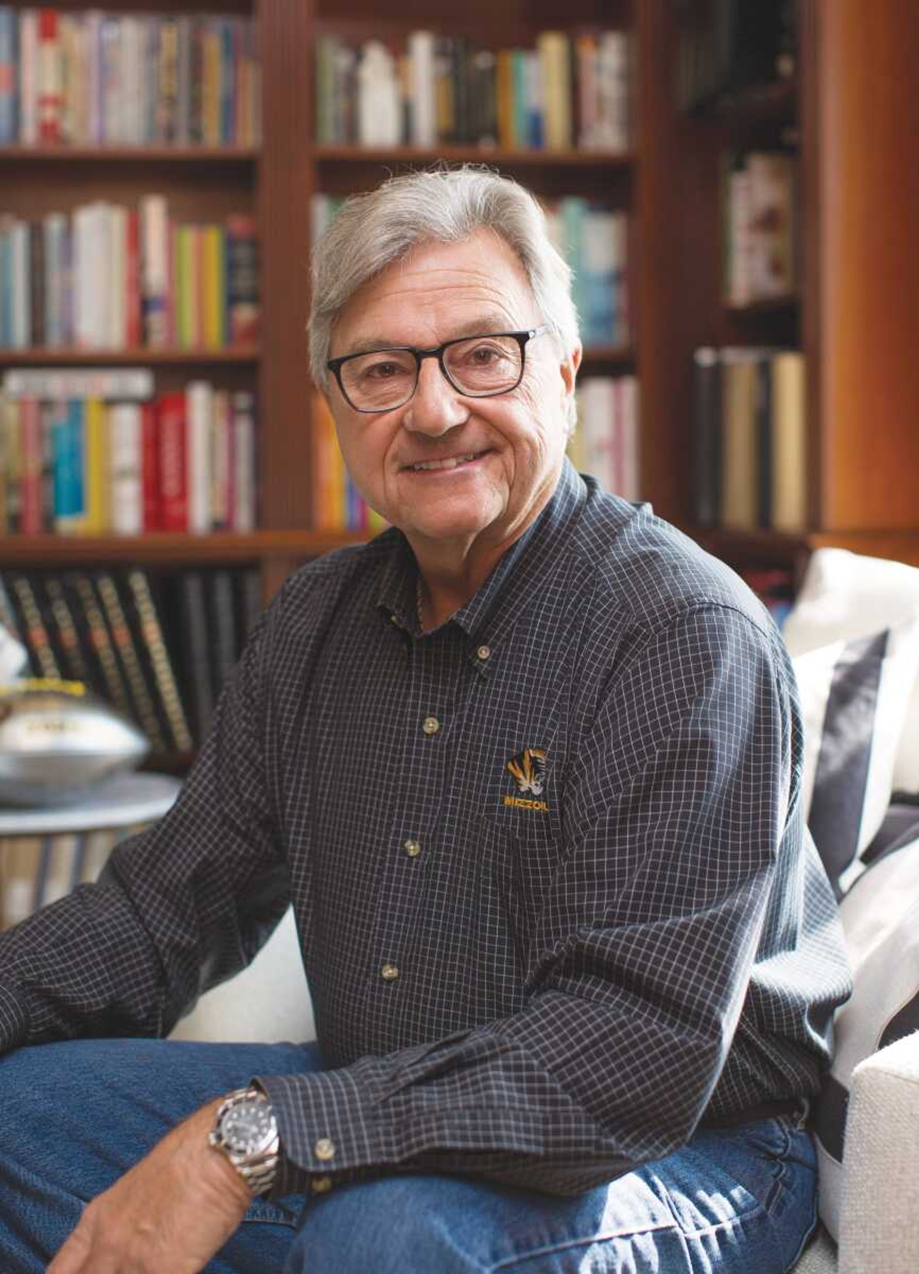 Keith Holloway sits for a photo in his home in Cape Girardeau. The Cape Girardeau business executive was appointed by Gov. Mike Parson to serve on the University of Missouri Board of Curators. 