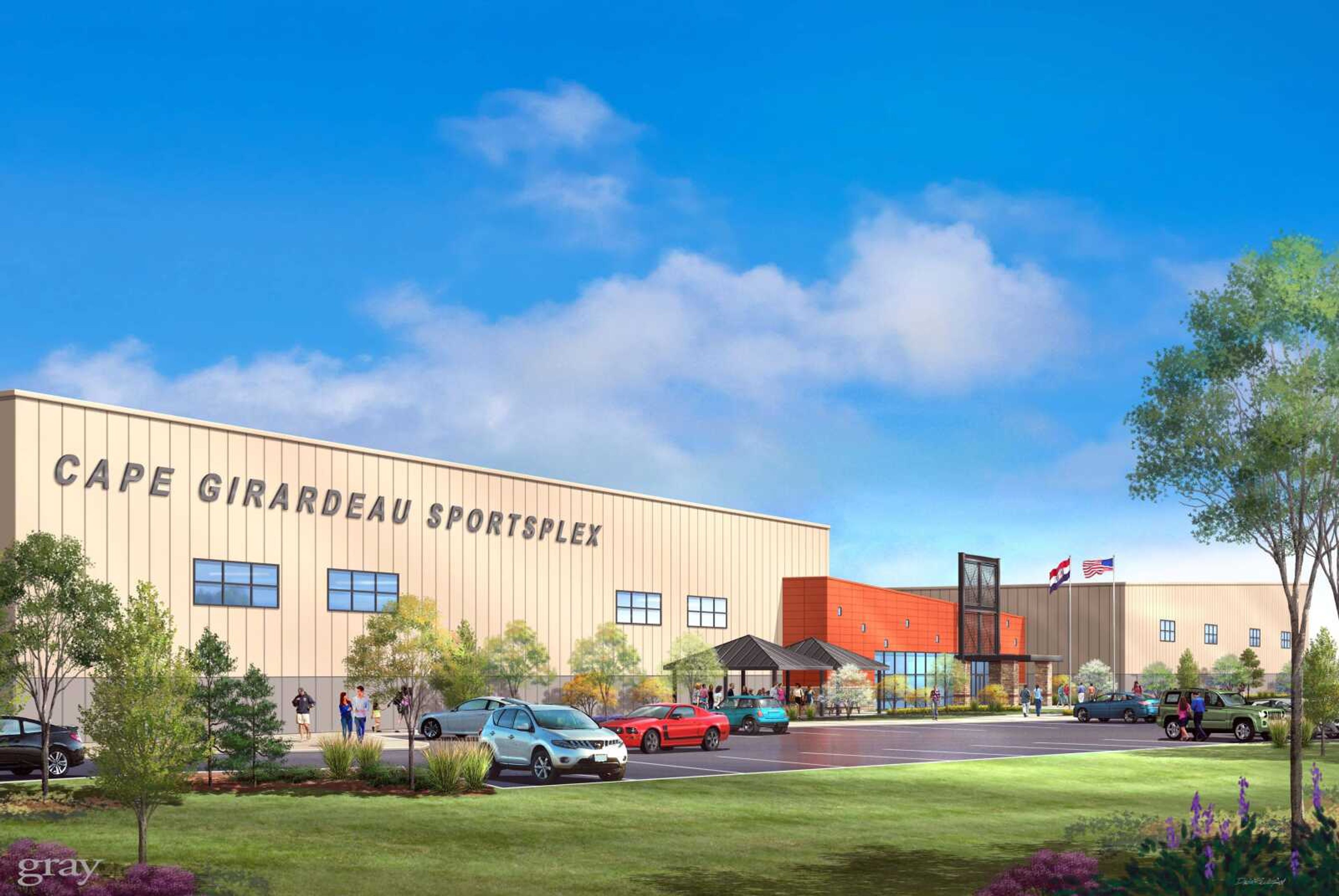 An artist's rendering of the Midamerica Hotels' proposal for the sports complex. (Courtesy)