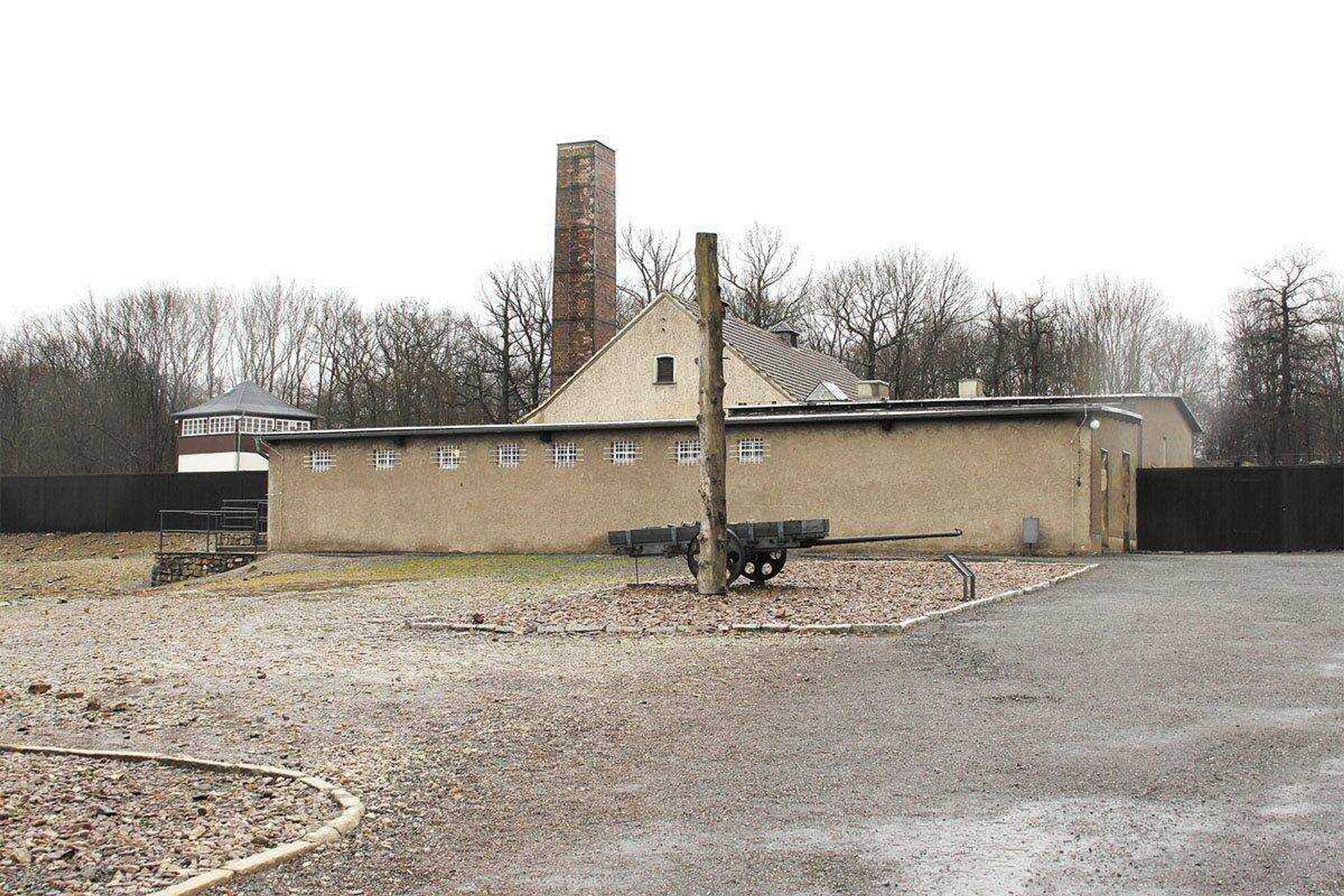 The statue outside the Weimar concentration camp crematory was erected to symbolize work and suffering. Each day the prisoners were forced to stand in front of this statue while the commanders called roll. (Kelso Hope ~ Arrow)