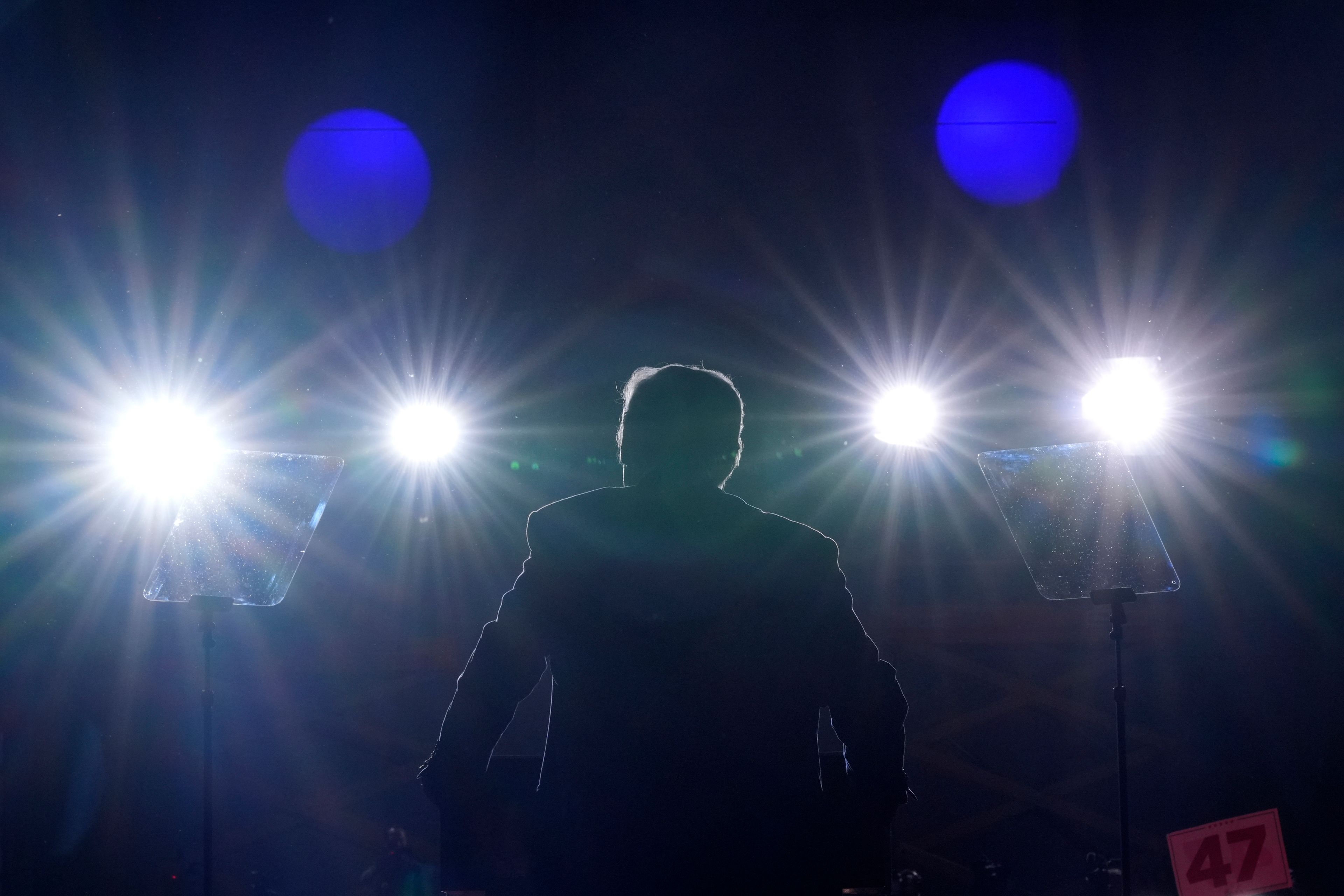 Republican presidential nominee former President Donald Trump speaks during a campaign rally at the Suburban Collection Showplace, Saturday, Oct. 26, 2024, in Novi, Mich. (AP Photo/Alex Brandon)