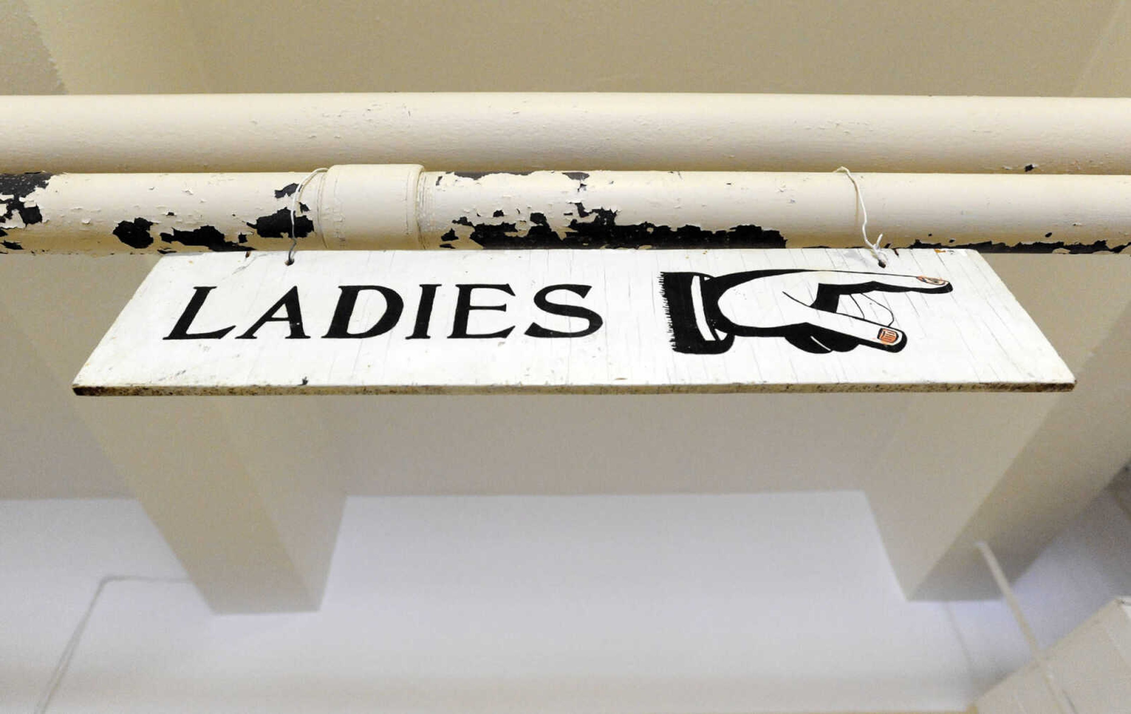 LAURA SIMON ~ lsimon@semissourian.com

A sign directs ladies to the restroom on the lower level of the Cape Girardeau County Courthouse in Jackson, Missouri, Wednesday, Feb. 18, 2015.