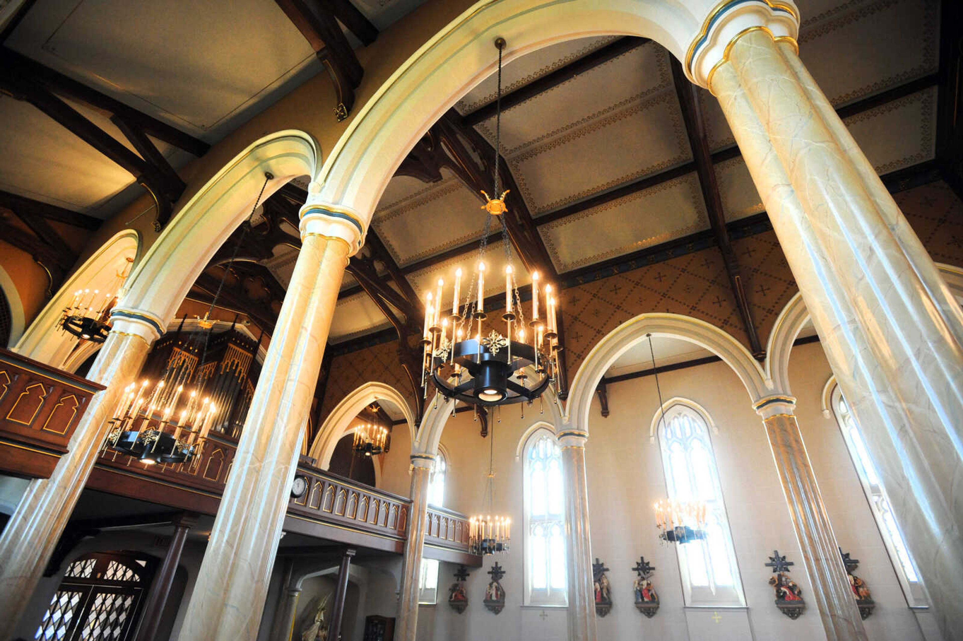 LAURA SIMON ~ lsimon@semissourian.com

The interior of Old St. Vincent's Catholic Church is seen Monday, March 30, 2015, in Cape Girardeau.