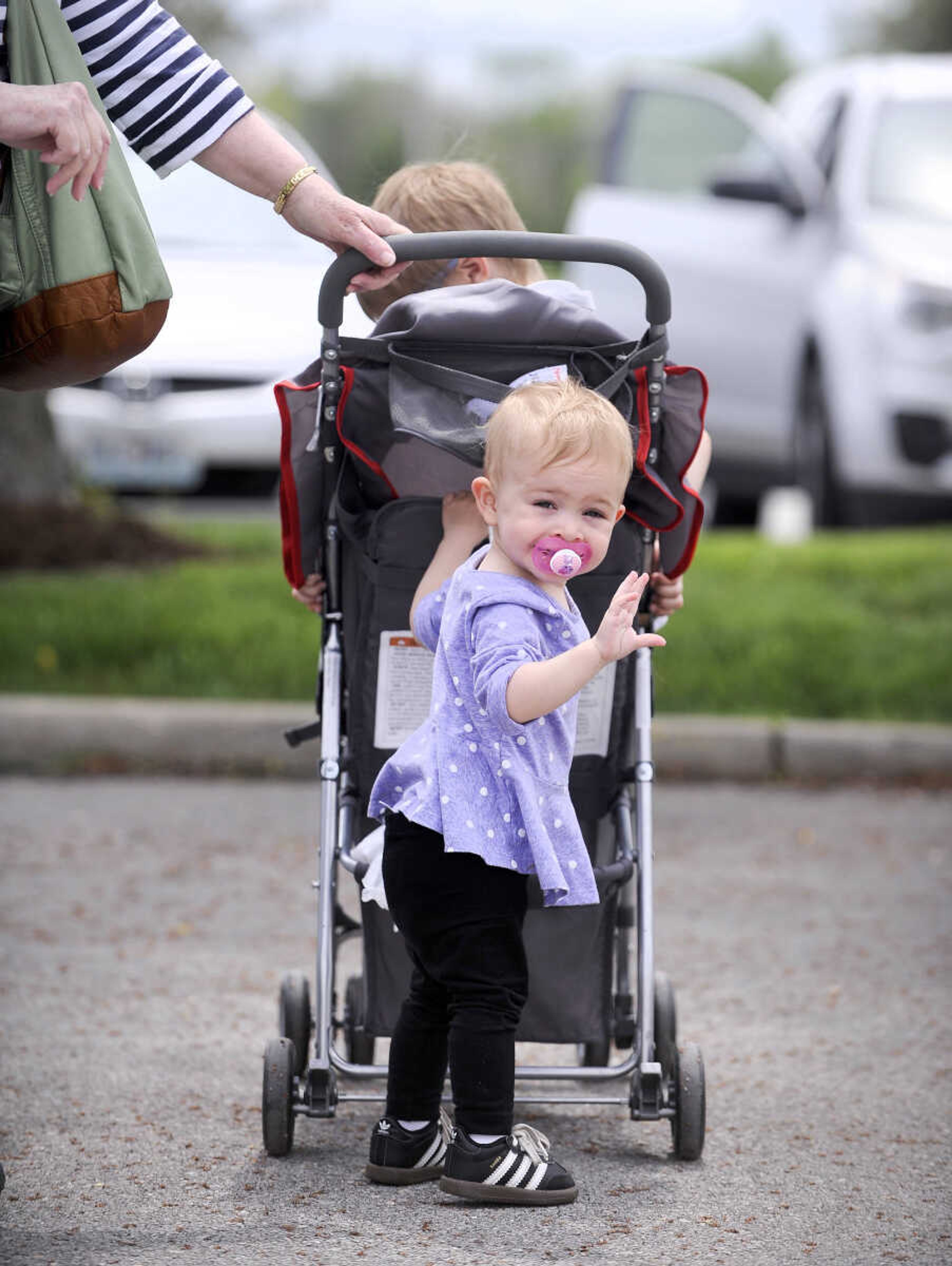 LAURA SIMON ~ lsimon@semissourian.com

Josephine Vollink helps her grandmother at the Cape Girardeau Farmers Market on Thursday afternoon, April 21, 2016.