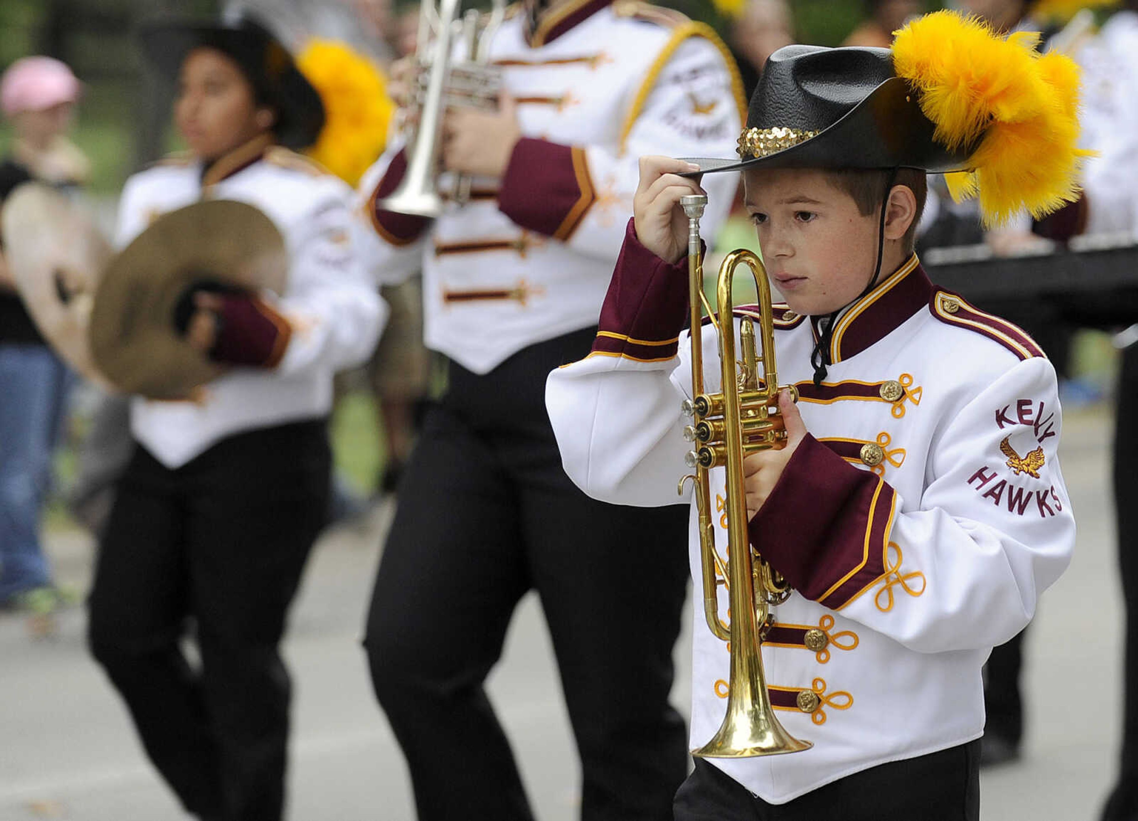 GLENN LANDBERG ~ glandberg@semissourian.com

The SEMO District Fair Parade heads down Broadway after starting in Capaha Park Saturday morning, Sept. 6, 2014, in Cape Girardeau. The parade ended at Arena Park where the 159th annual SEMO District Fair is being held.