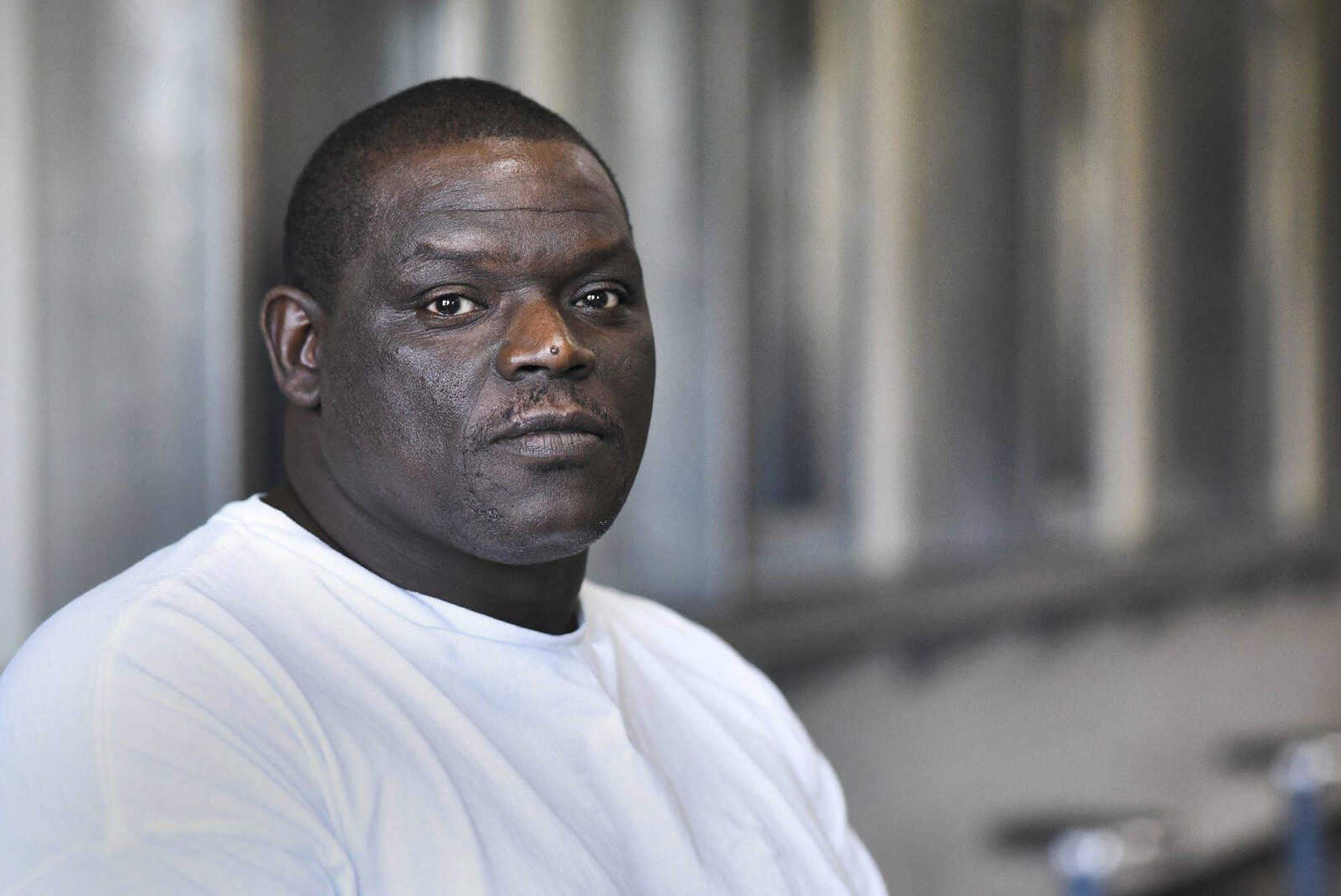 David Robinson poses for a portrait in the visiting area inside Jefferson City Correctional Center in September 2016.