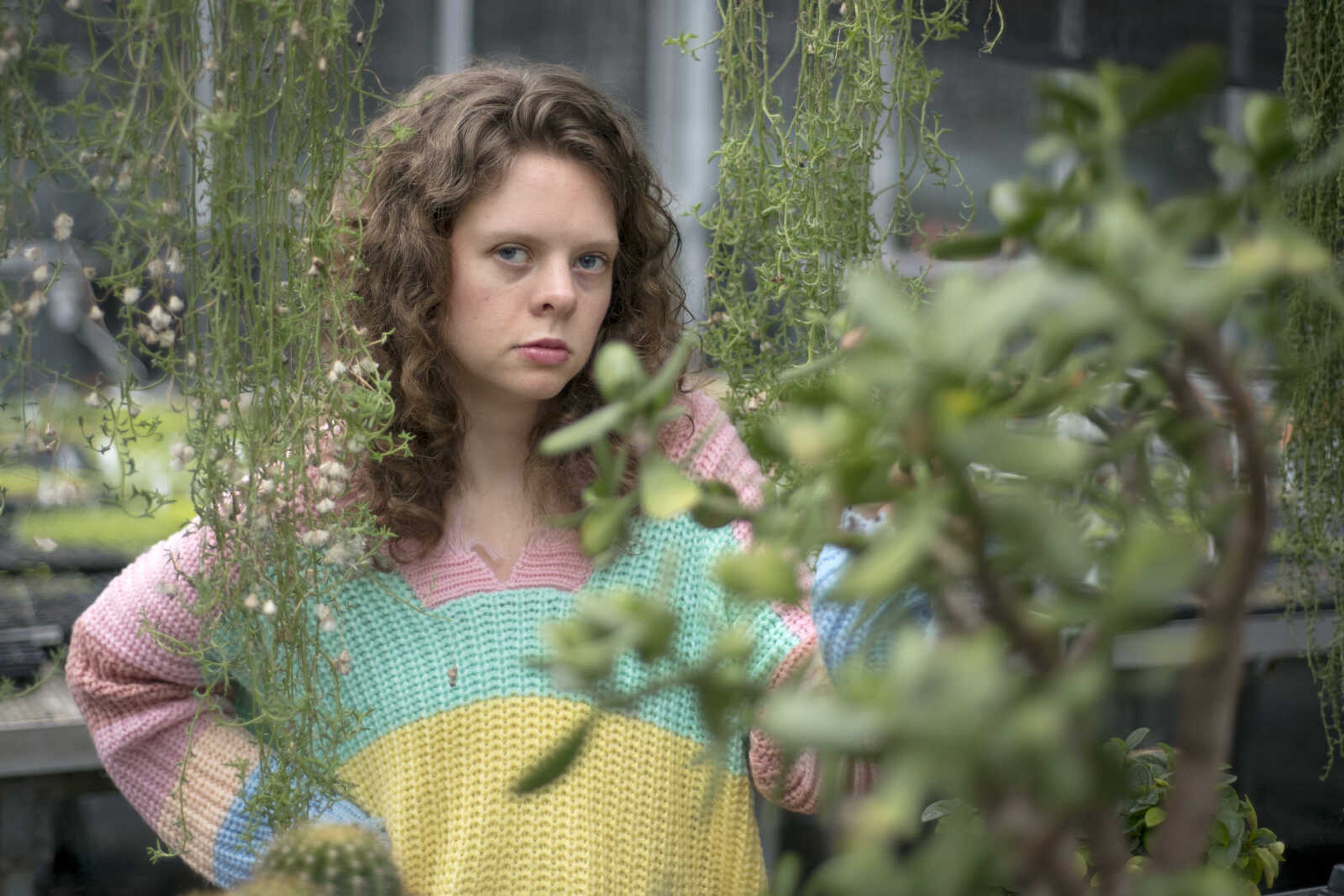 Ashlyn Baer poses for a photo on Tuesday, Feb. 4, 2020, at the Southeast Missouri State University Charles Hutson Horticulture Greenhouse in Cape Girardeau.