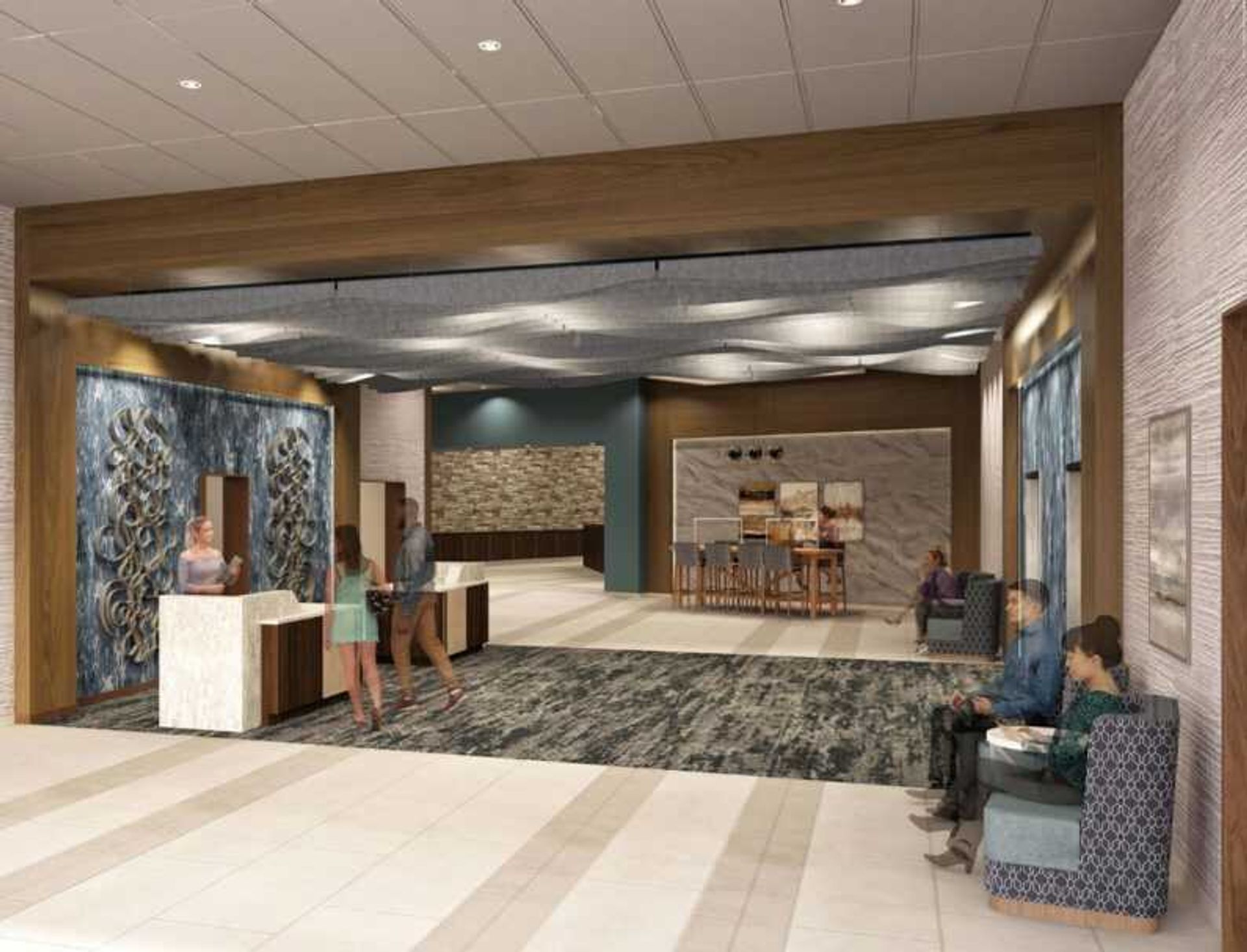 An interior rendering of the upcoming $26 million Century Casino Cape Girardeau hotel, projected for completion in December 2023. A groundbreaking for the six-story, 69-room hotel was held Thursday at the Mississippi riverfront next to the casino at 777 Main St. in Cape Girardeau.