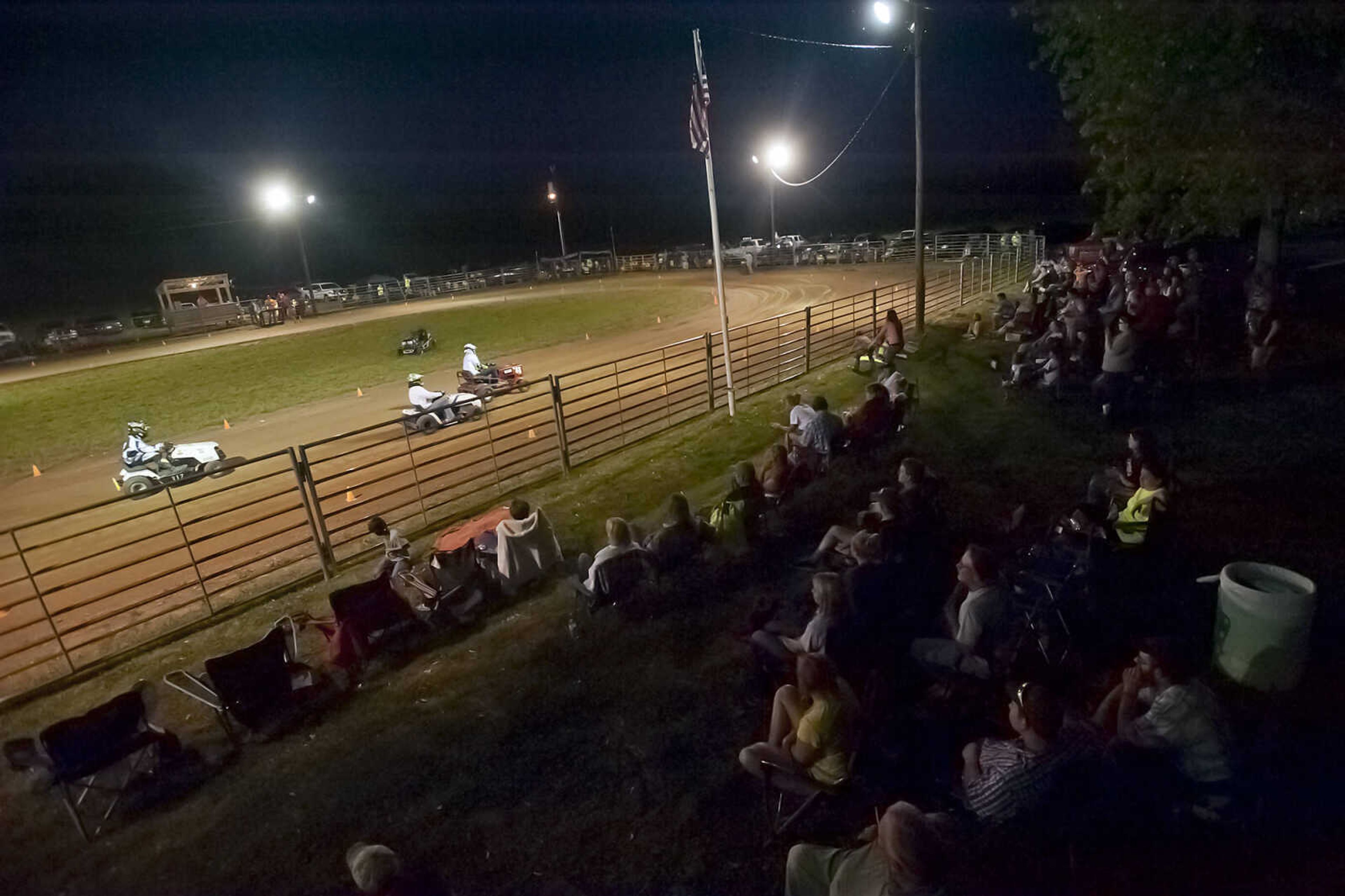 The Southeast Missouri Lawnmower Racing Association's Racing for a Cure presented by the Patton Lions Club at the Patton Saddle Club Saturday, May 10, in Patton, Mo. Proceeds from the event will go towards the Bollinger County Relay for Life.