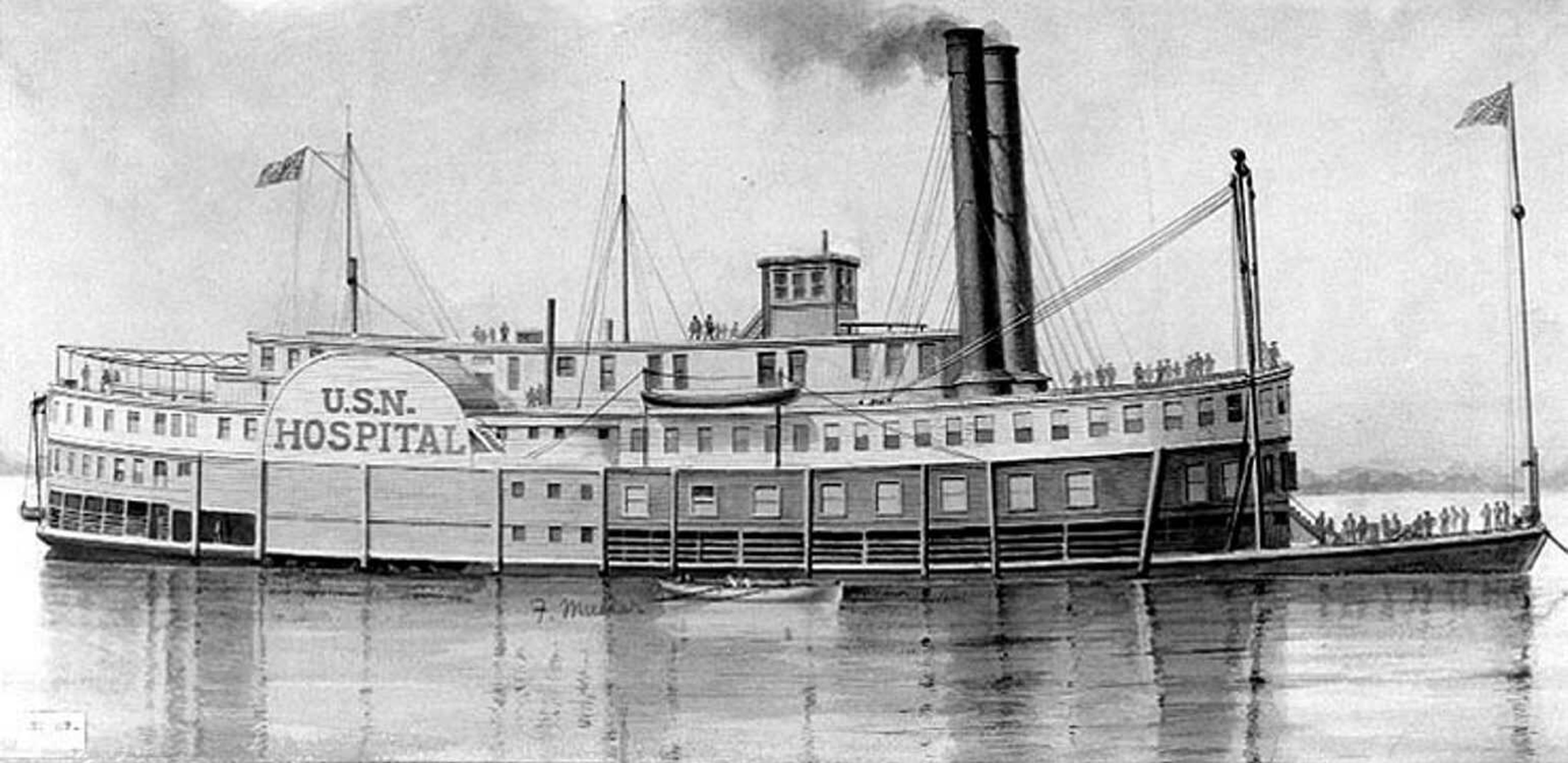 The Red Rover served as a Union hospital ship during the Civil War.