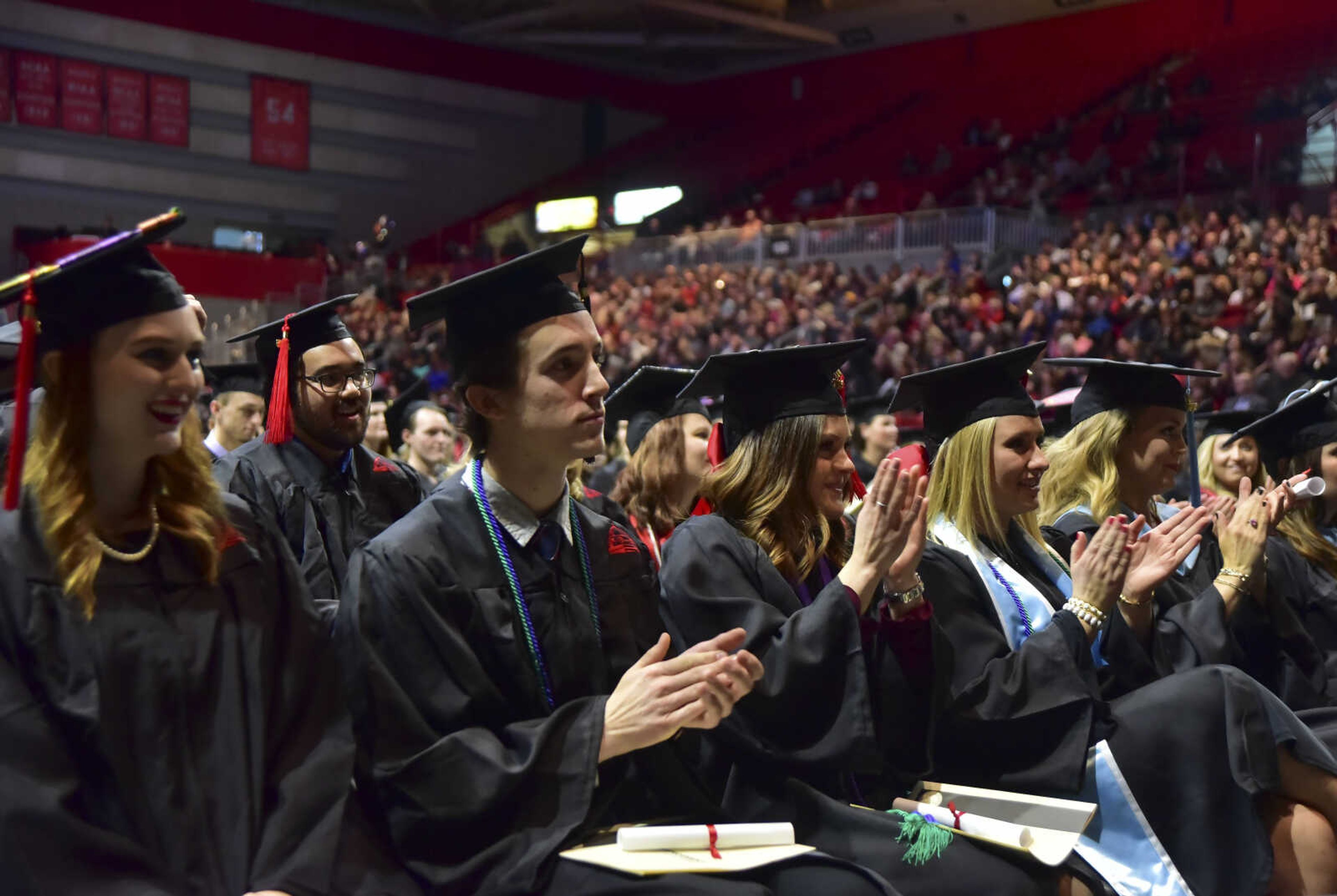 ANDREW J. WHITAKER ~ awhitaker@semissourian.com
Southeast Missouri State University graduation Saturday, Dec. 17, 2016 at the Show Me Center in Cape Girardeau.