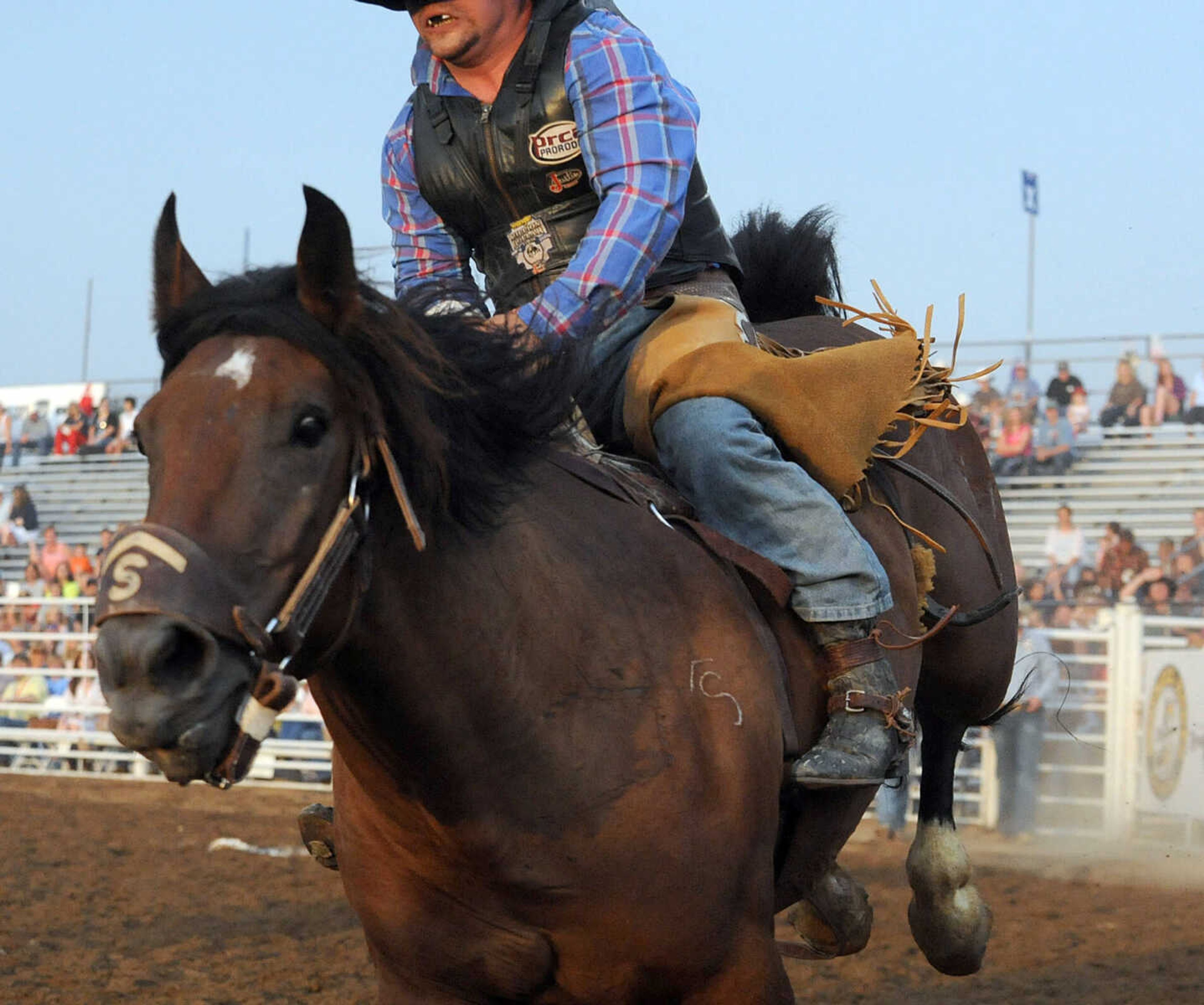 LAURA SIMON ~ lsimon@semissourian.com
The Jaycee Bootheel Rodeo Wednesday night, Aug. 8, 2012 in Sikeston, Mo.