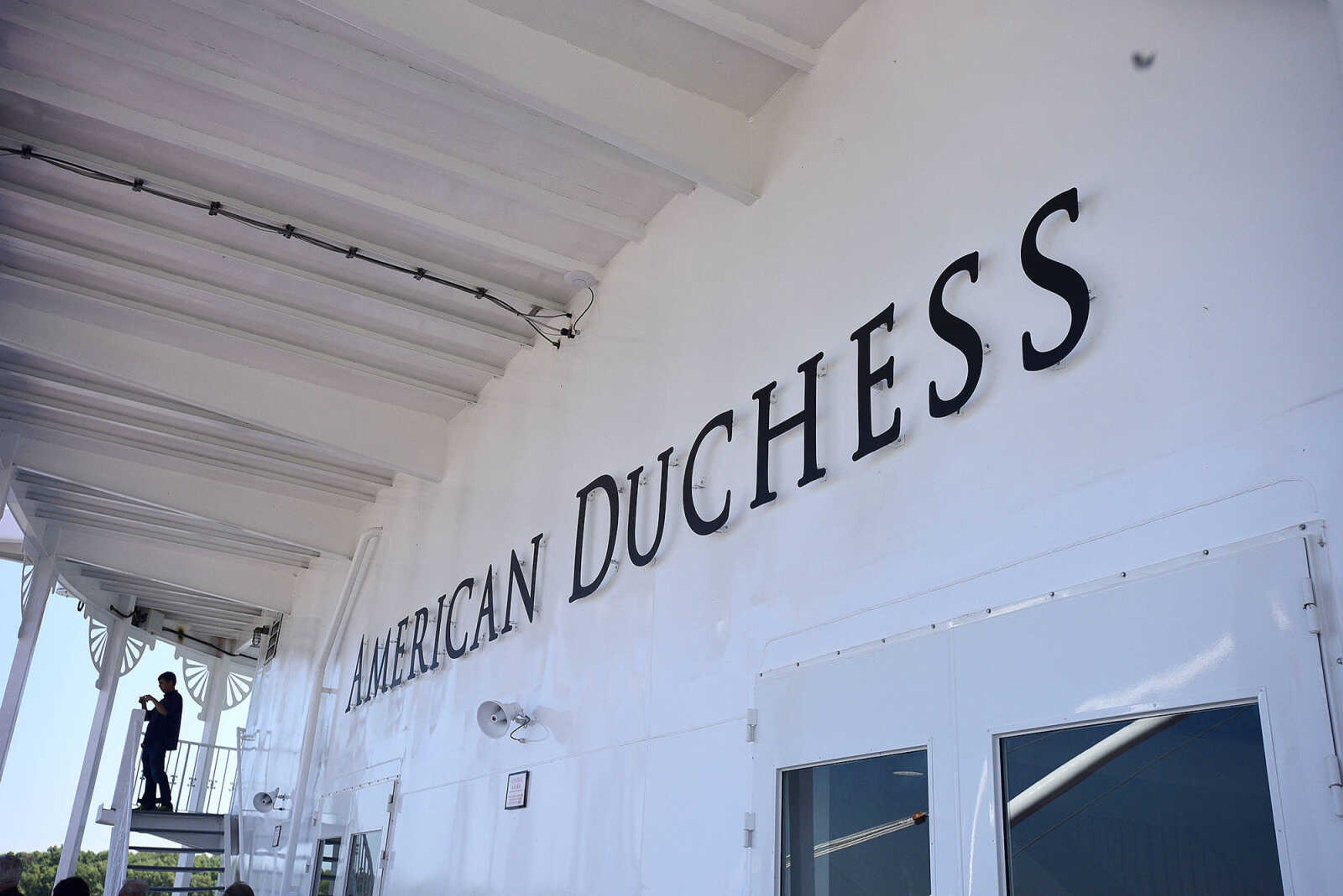 The American Duchess riverboat made a stop at Riverfront Park in downtown Cape Girardeau on Saturday, Aug. 26, 2017, during it's maiden voyage north own the Mississippi River.