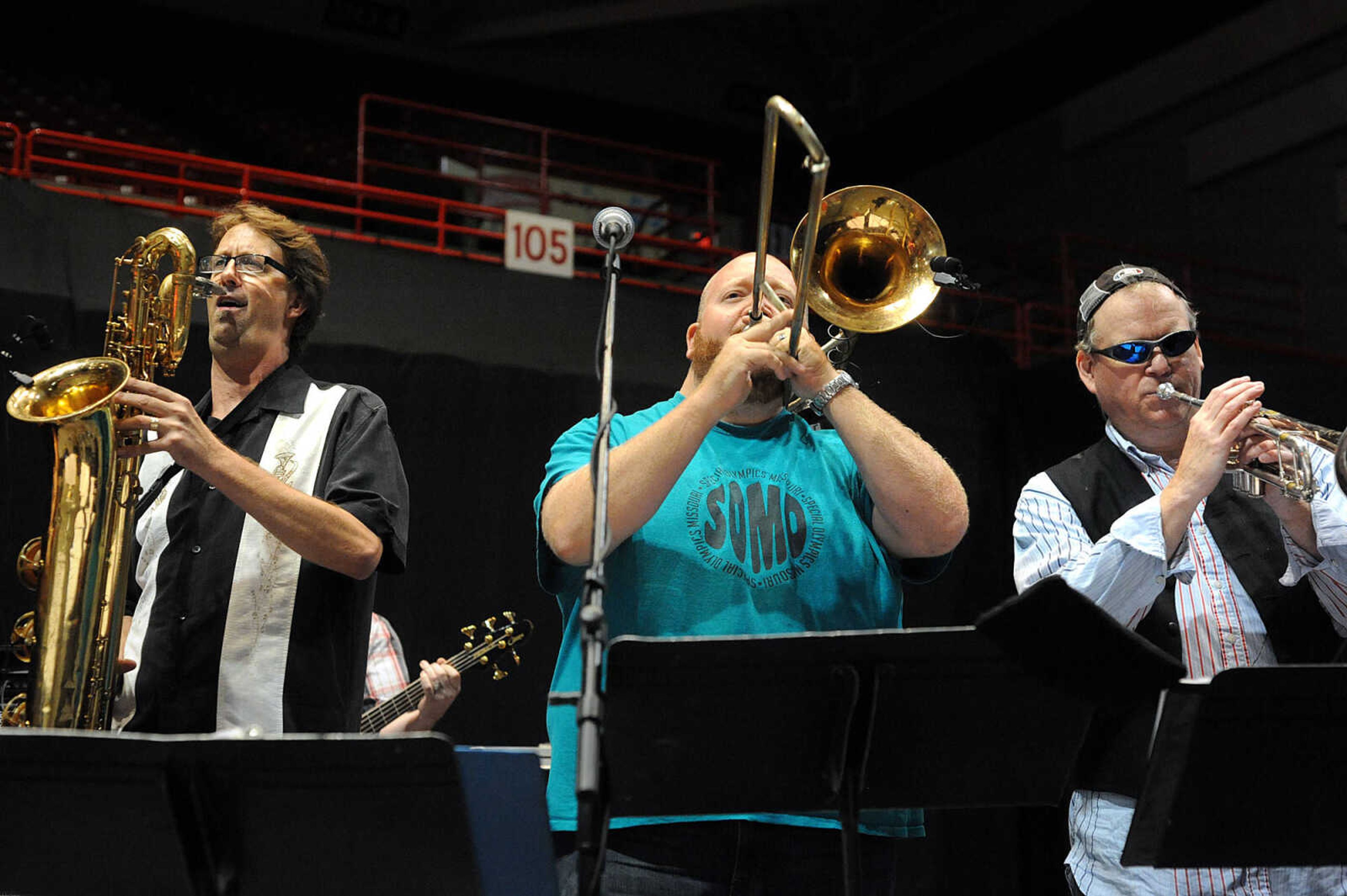 LAURA SIMON ~ lsimon@semissourian.com

Shades of Soul perform, Friday, Oct. 11, 2013, during the opening ceremony for the Special Olympics Missouri State Fall Games at the Show Me Center.