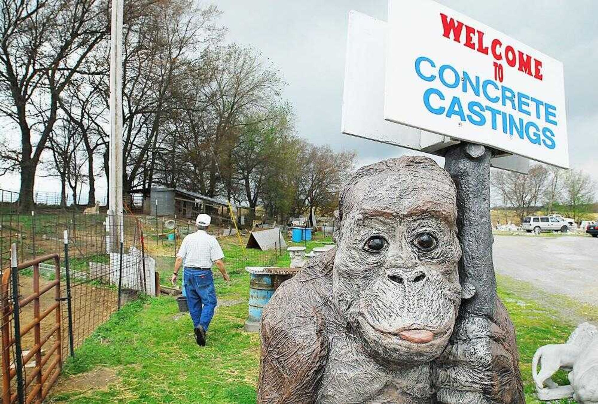 ABOVE: Clarence Shirrell's Concrete Castings business is in Jackson.