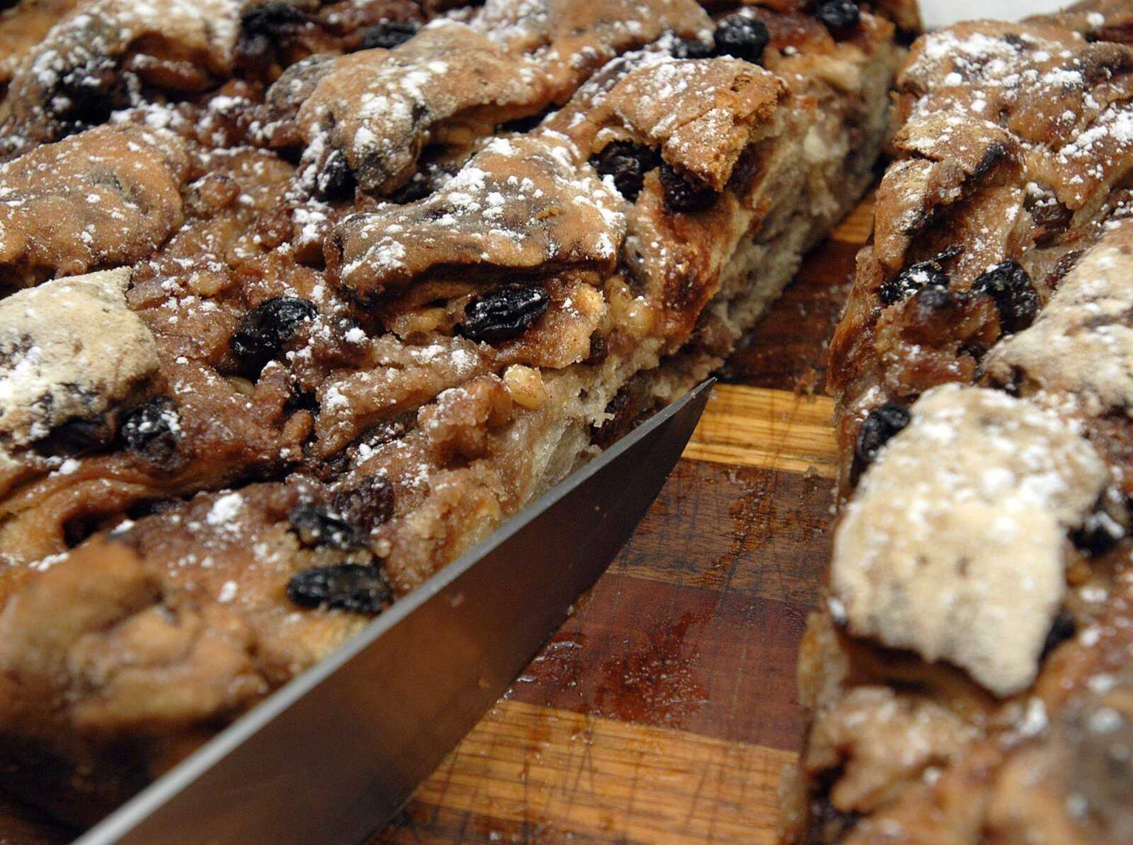 Wilshire Lardy Cake is made with lard and contains raisins and walnuts. (Fred Lynch)