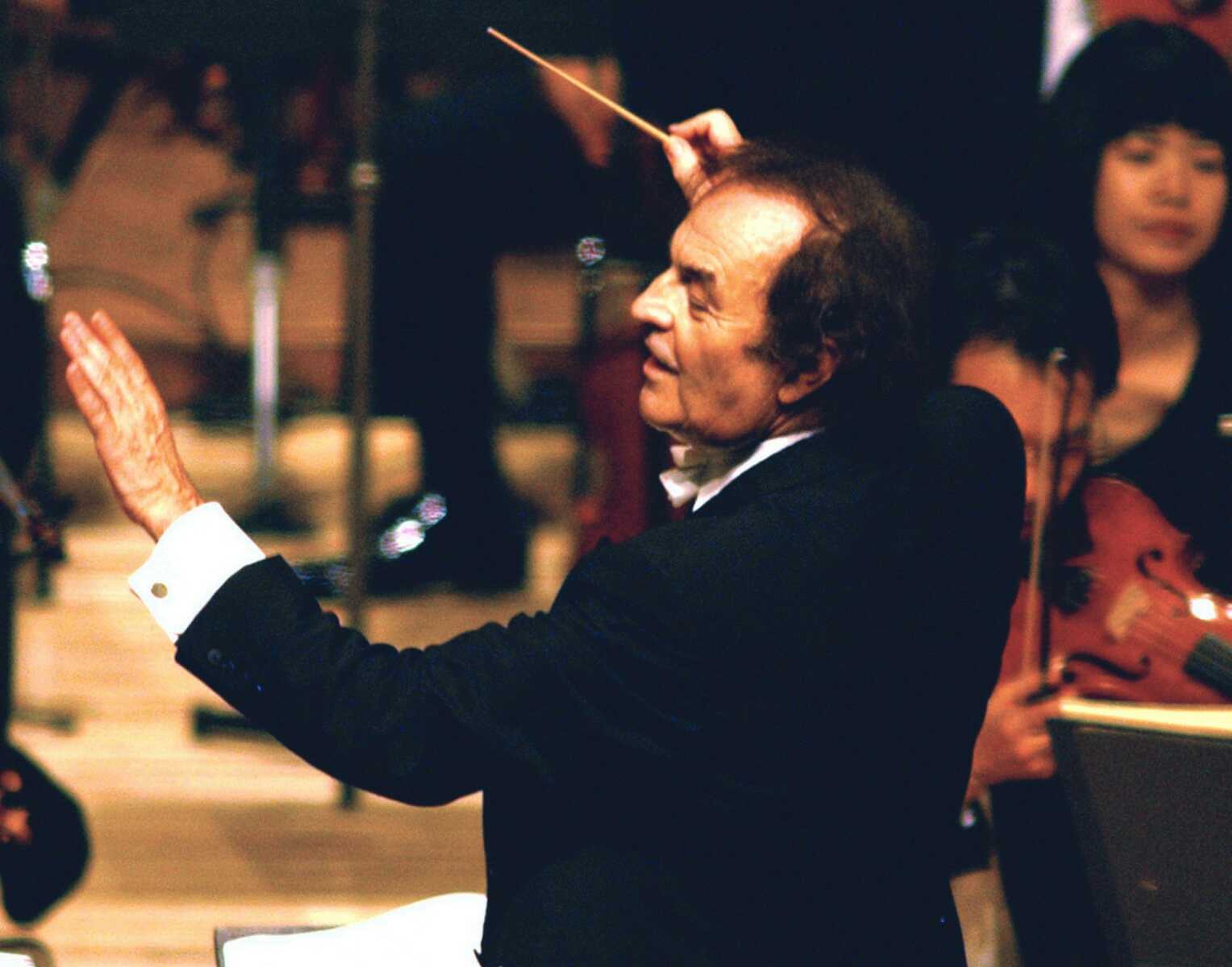 Conductor Charles Dutoit performs with NHK Symphony Orchestra in 2003 in Tokyo. Four women have accused Dutoit of sexual misconduct that allegedly occurred on the sidelines of rehearsals or performances with some of America's great orchestras.