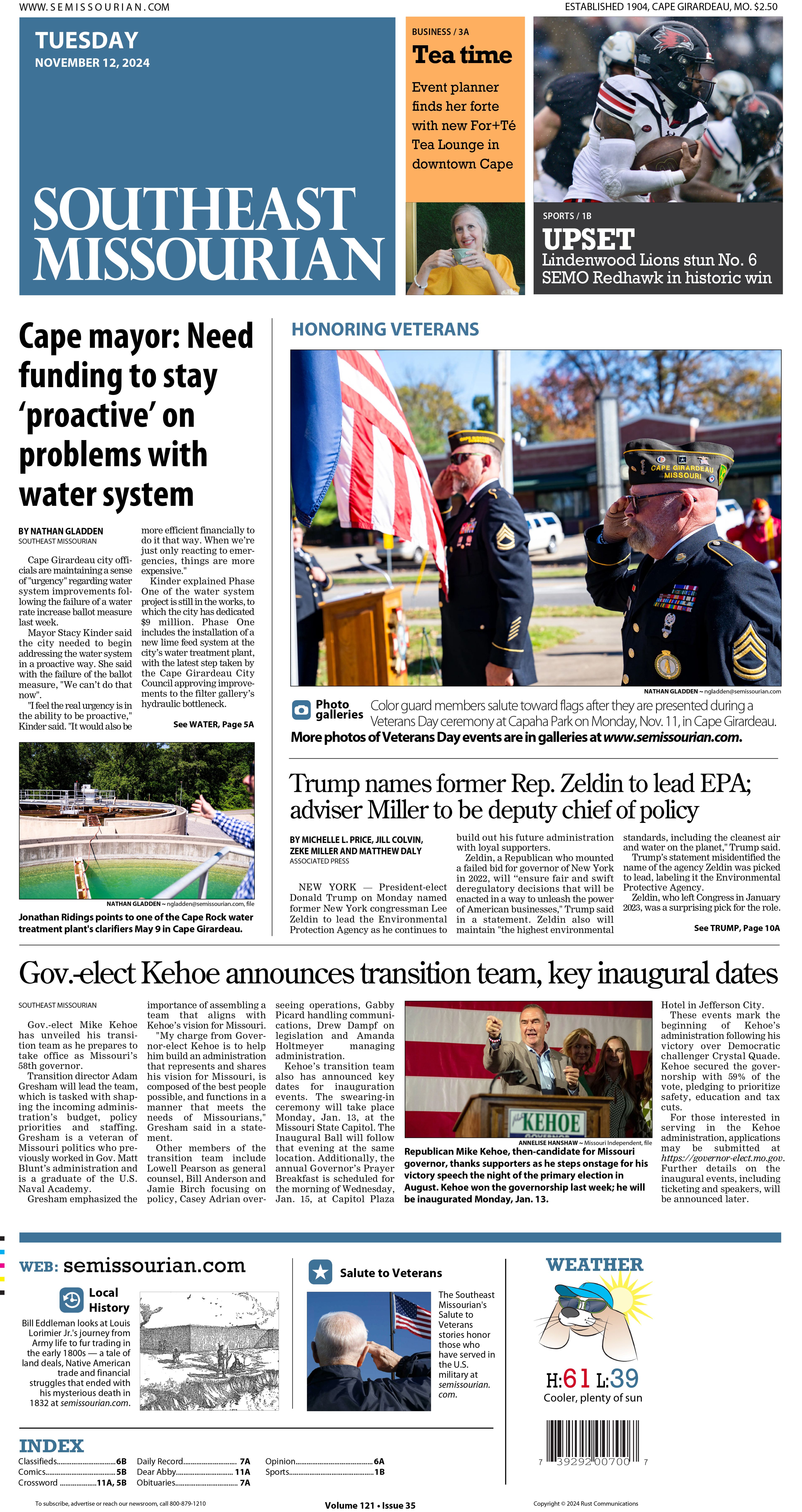 Tuesday, November 12, 2024: E-Edition