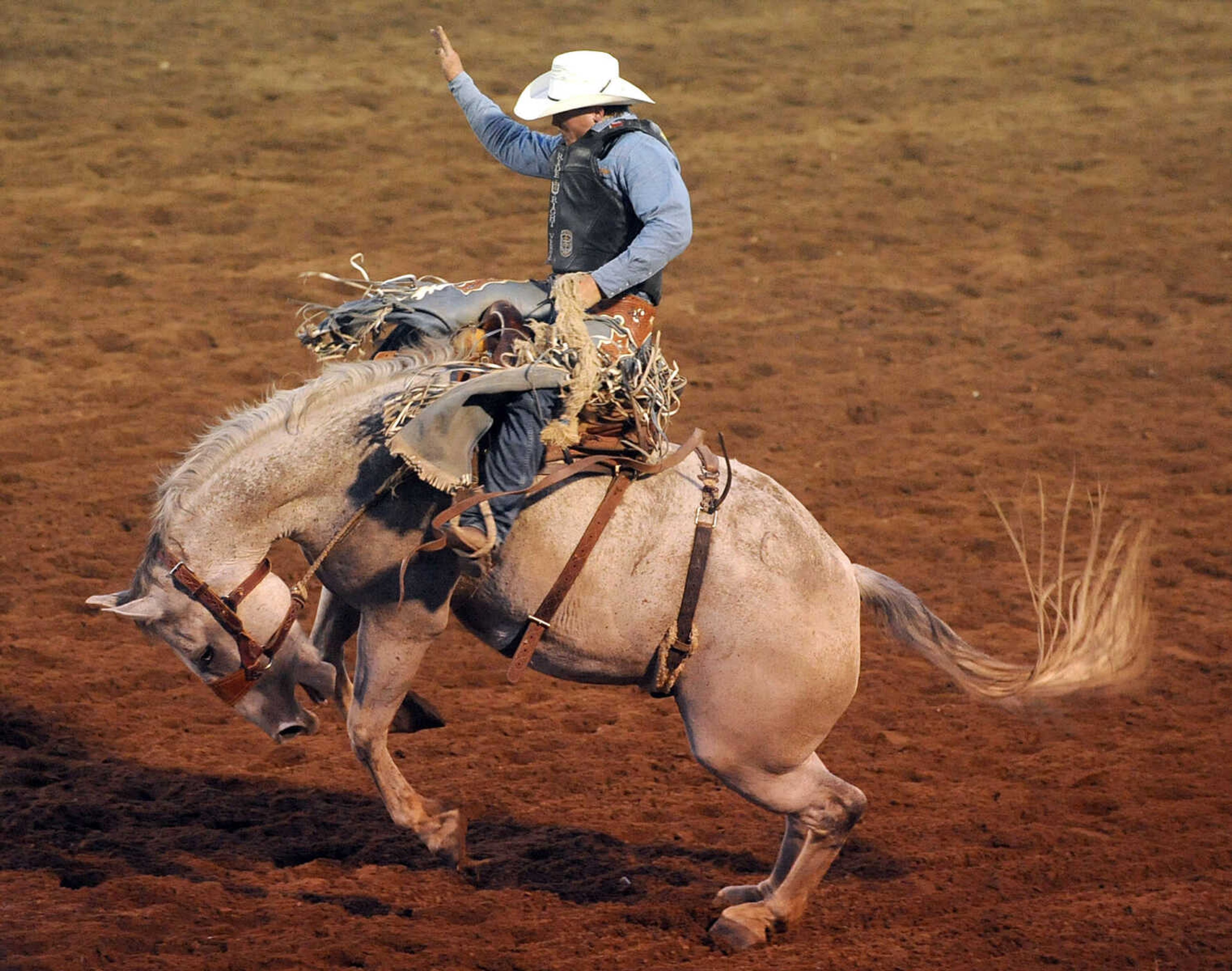 LAURA SIMON ~ lsimon@semissourian.com
The Jaycee Bootheel Rodeo Wednesday night, Aug. 8, 2012 in Sikeston, Mo.