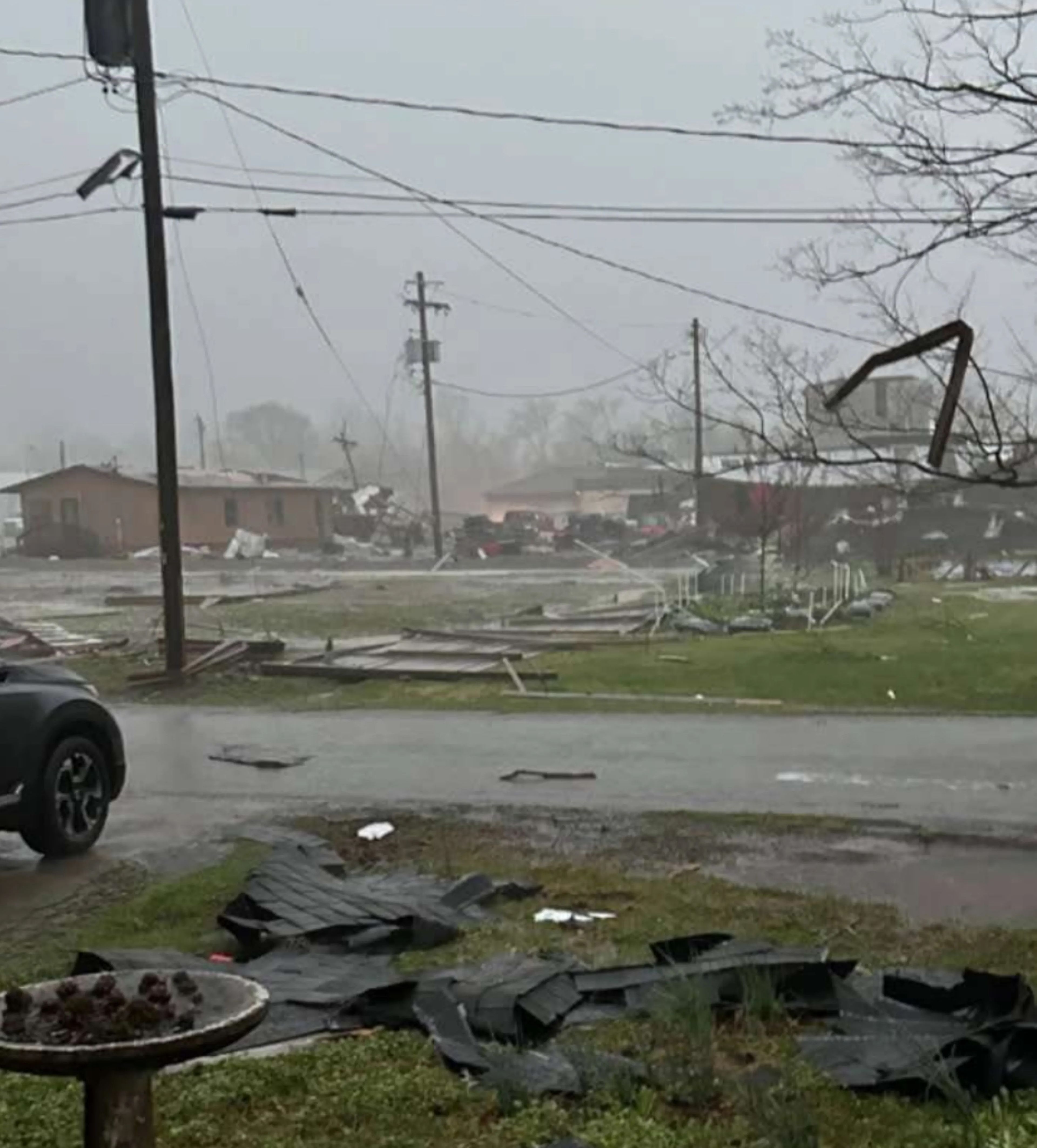 The community of Delta sustained damage from a tornado that roared through at about 6 p.m. Wednesday, April 2. One person died in the storm.