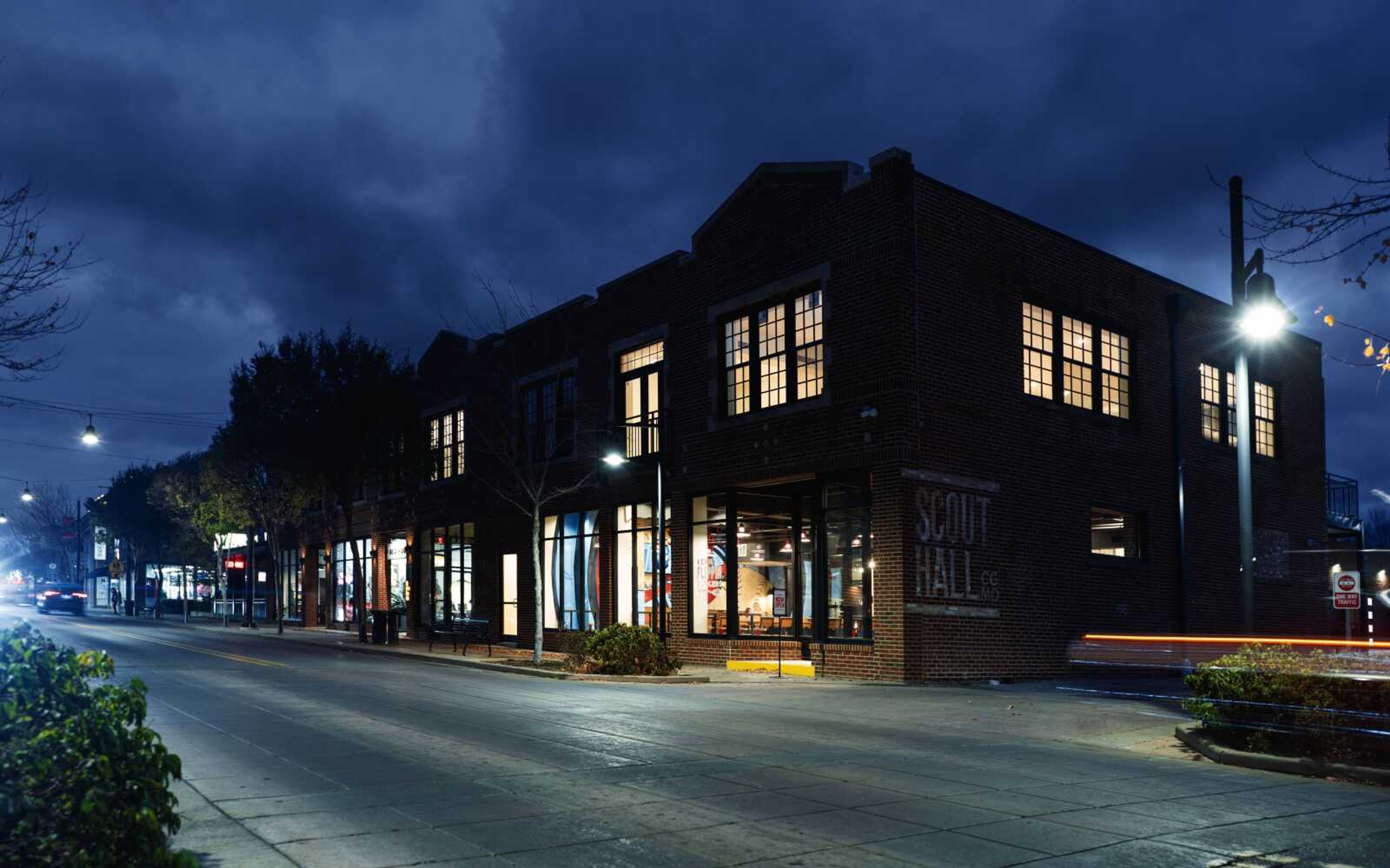 Scout Hall, in the 400 block of Broadway Street in downtown Cape Girardeau, is now open. The building is home to three restaurants, a boutique, apartments, and indoor and outdoor music venues.