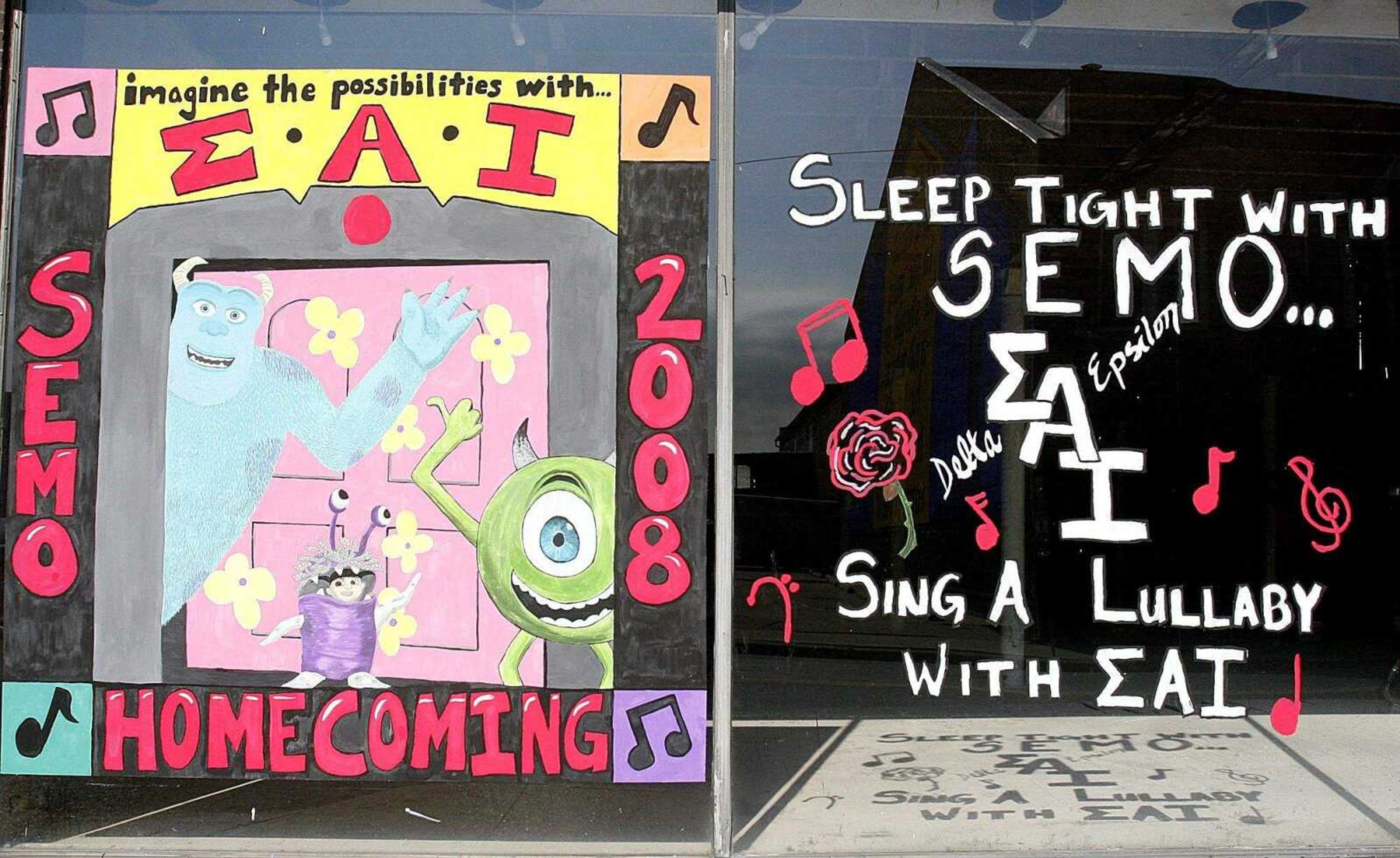 ELIZABETH DODD ~ edodd@semissourian.com
Homecoming window painting contest entry at Discovery Playhouse.