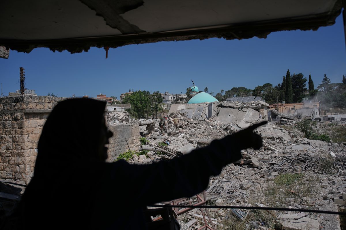 Residents return to a southern Lebanese village after a U.S....
