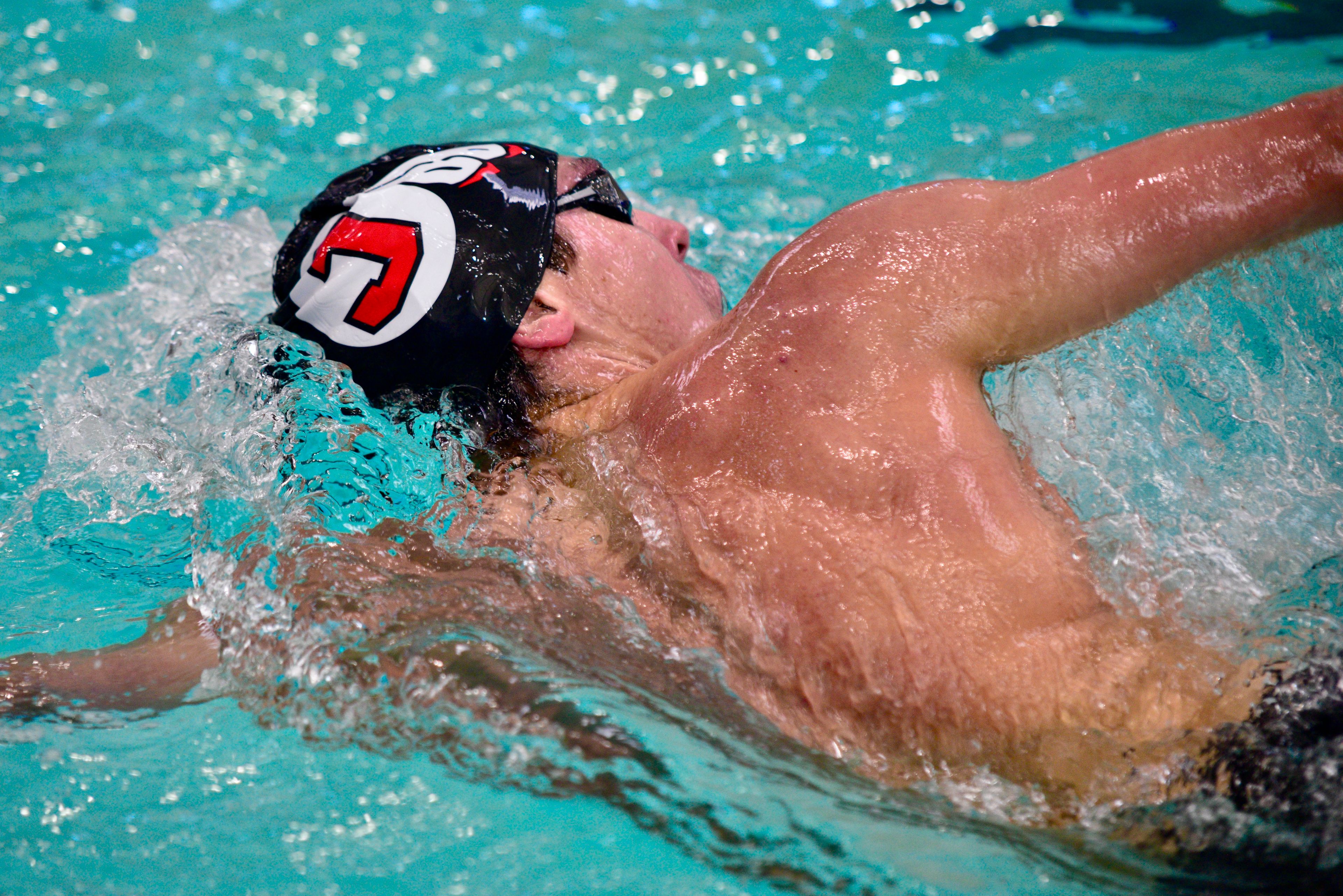 Jackson’s Wade LaValle swims the 500-yard freestyle race in the Class 2 MSHAA championships on Friday, Nov. 15, in St. Peters. 