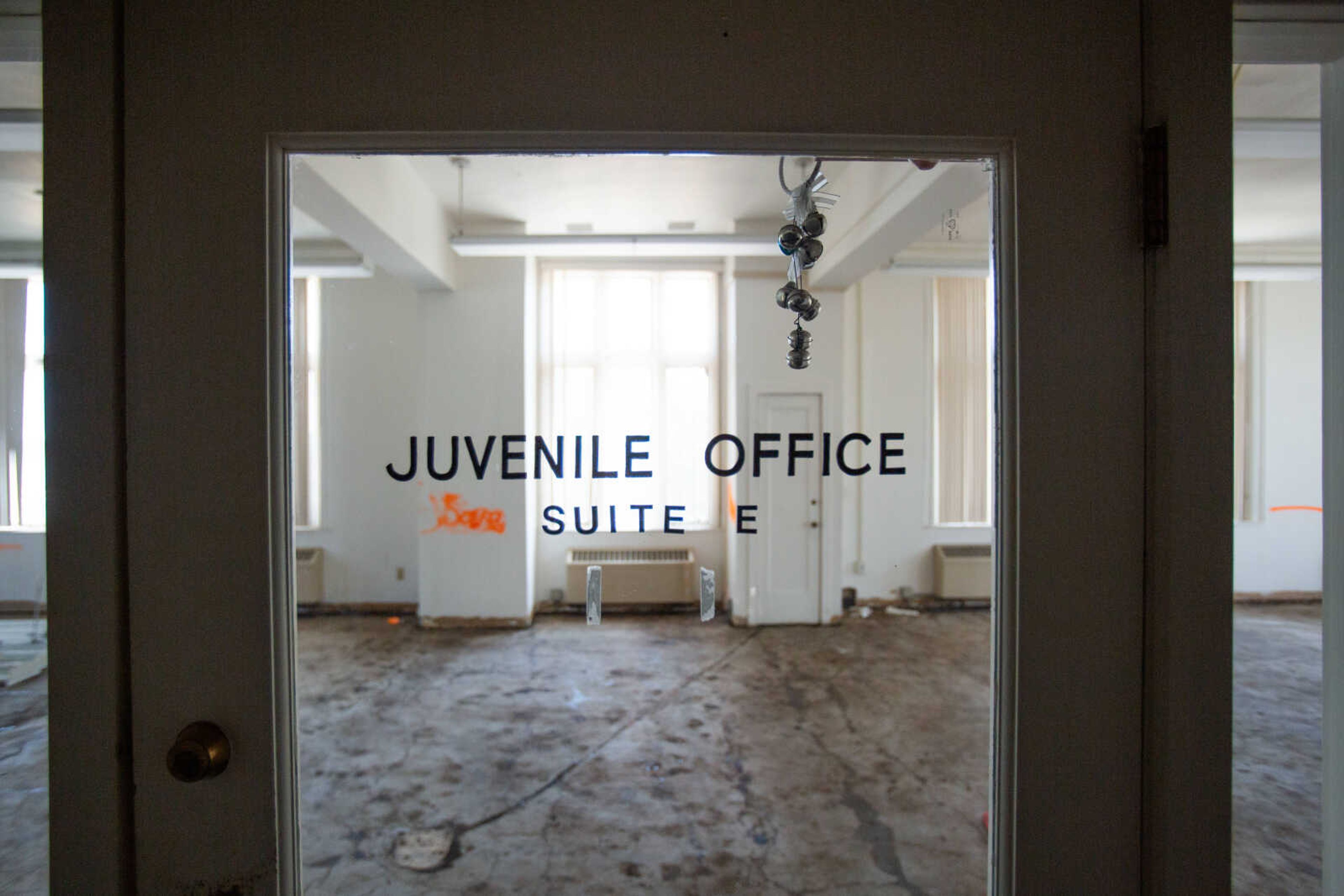 Demolition continues in what was the juvenile office in the courthouse annex on Tuesday, June 16, 2020.