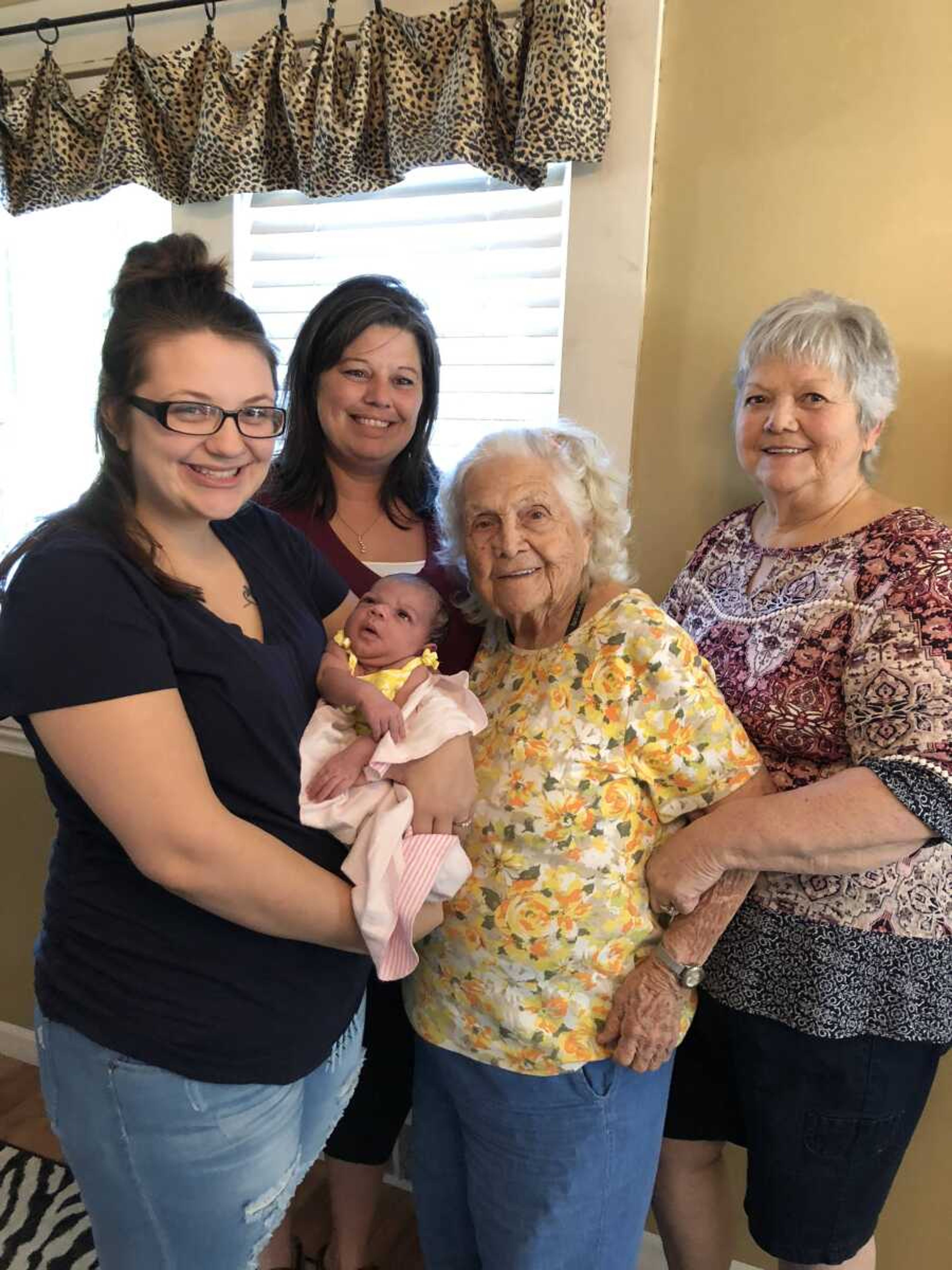 pictured from left to right: Katie Stinnett, Tana Green, Kingsley Wallace, Georgia Wren, Becky Stinnett