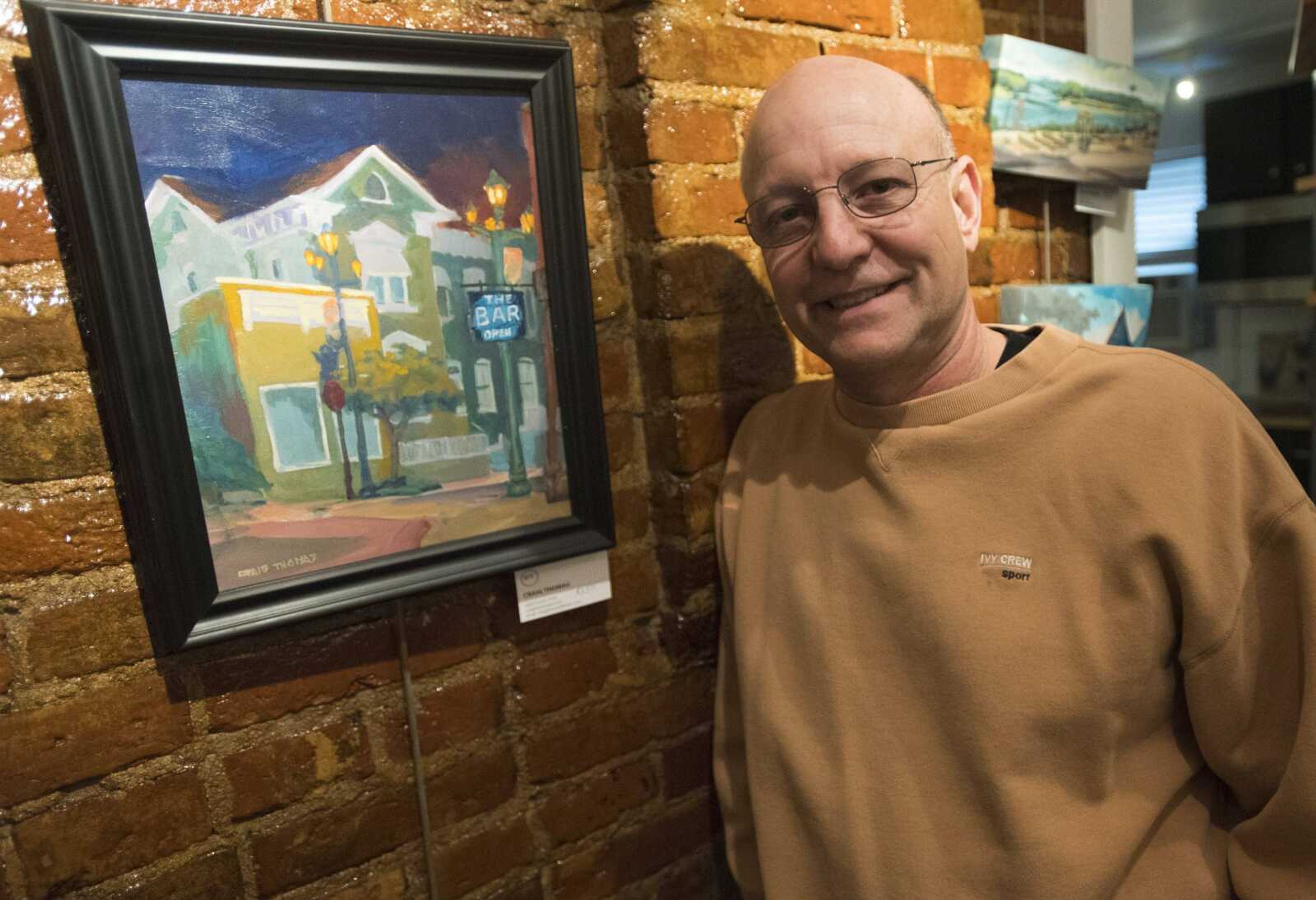 Cape Girardeau artist Craig Thomas poses for a photo Dec. 19 in his studio, Black Door Studio, at 124 S. Spanish St. in Cape Girardeau.