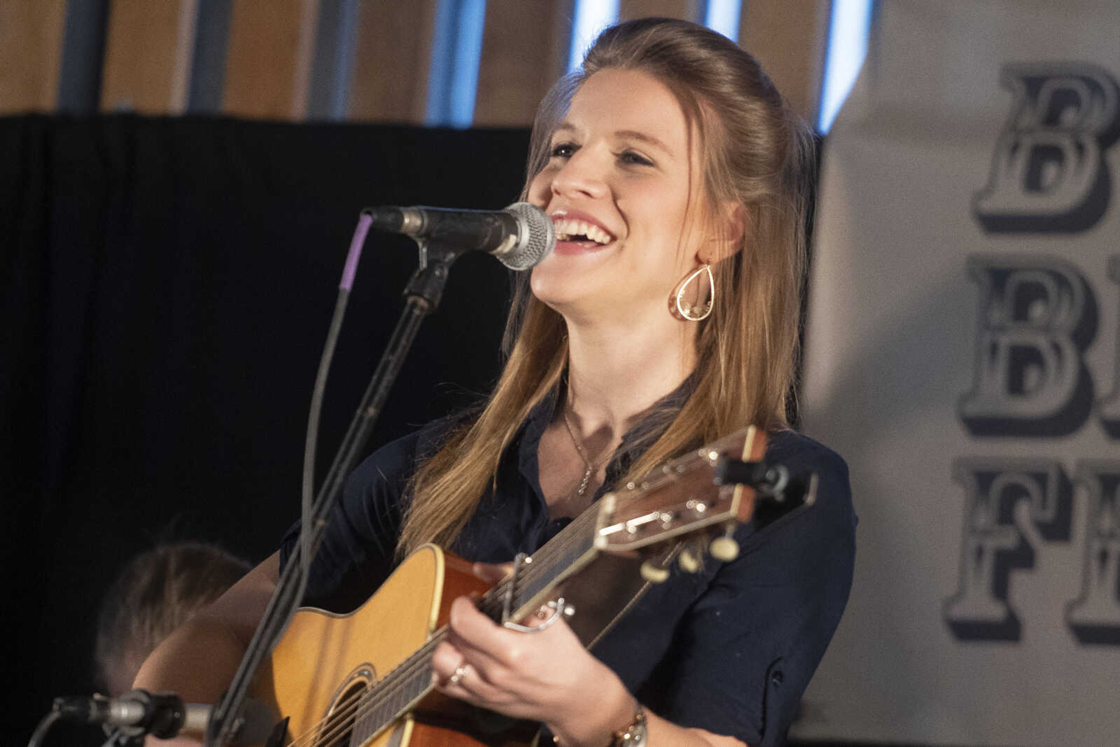 Rebekah Harney performs with other members of the Lindsey family of Columbia, Kentucky, on Friday, Jan. 24, 2020, during the Bootheel Bluegrass Festival at the Bavarian Halle in Fruitland.