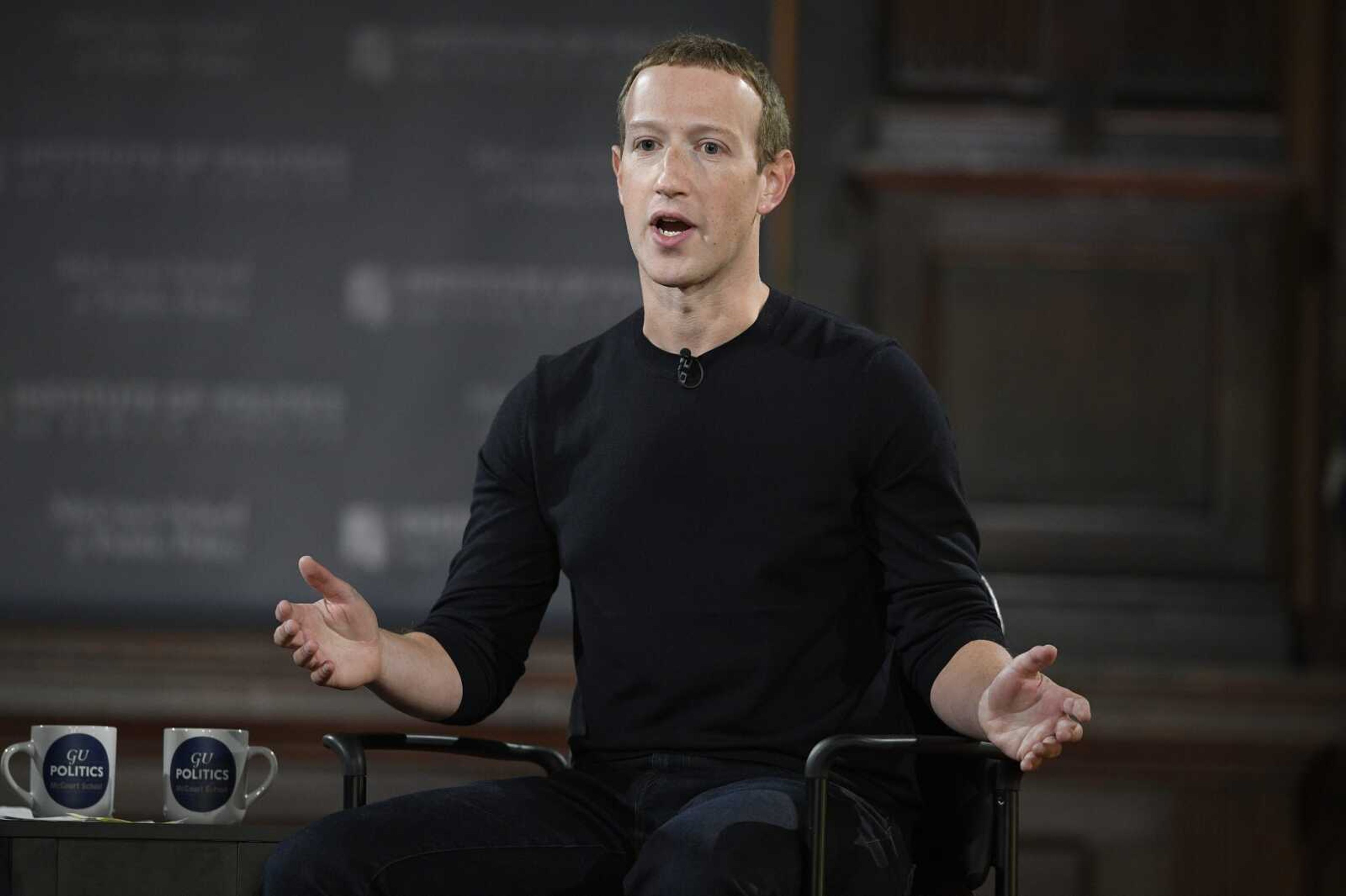 Facebook CEO Mark Zuckerberg speaks at Georgetown University on Oct. 17, 2019, in Washington. Facebook parent Meta is laying off 11,000 people, about 13% of its workforce, as it contends with faltering revenue and broader tech industry woes, Zuckerberg said in a letter to employees Wednesday.