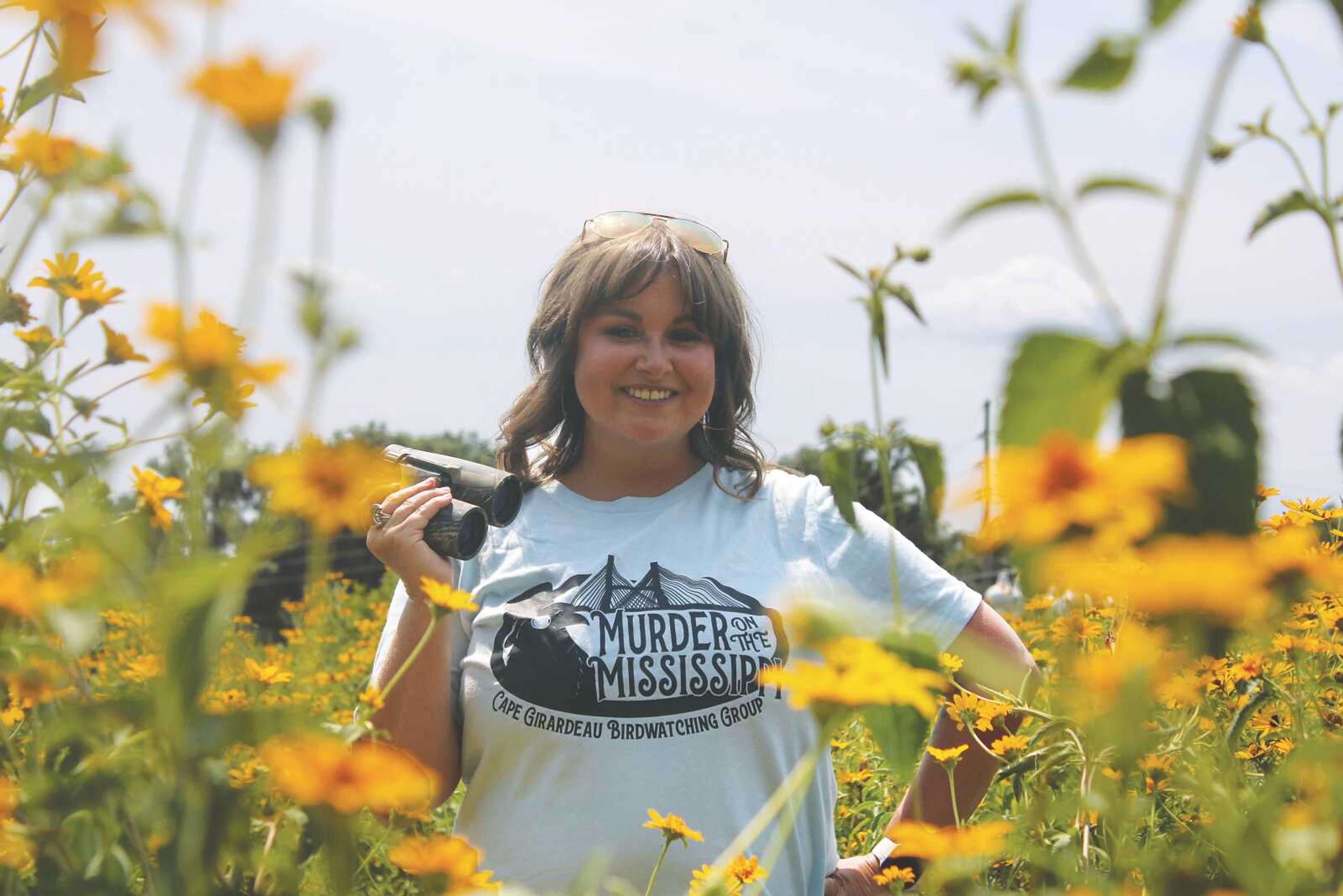 Whitney Quick, Better Business Bureau regional director, Thursday, Aug. 5, at the Cape Girardeau Conservation Nature Center.