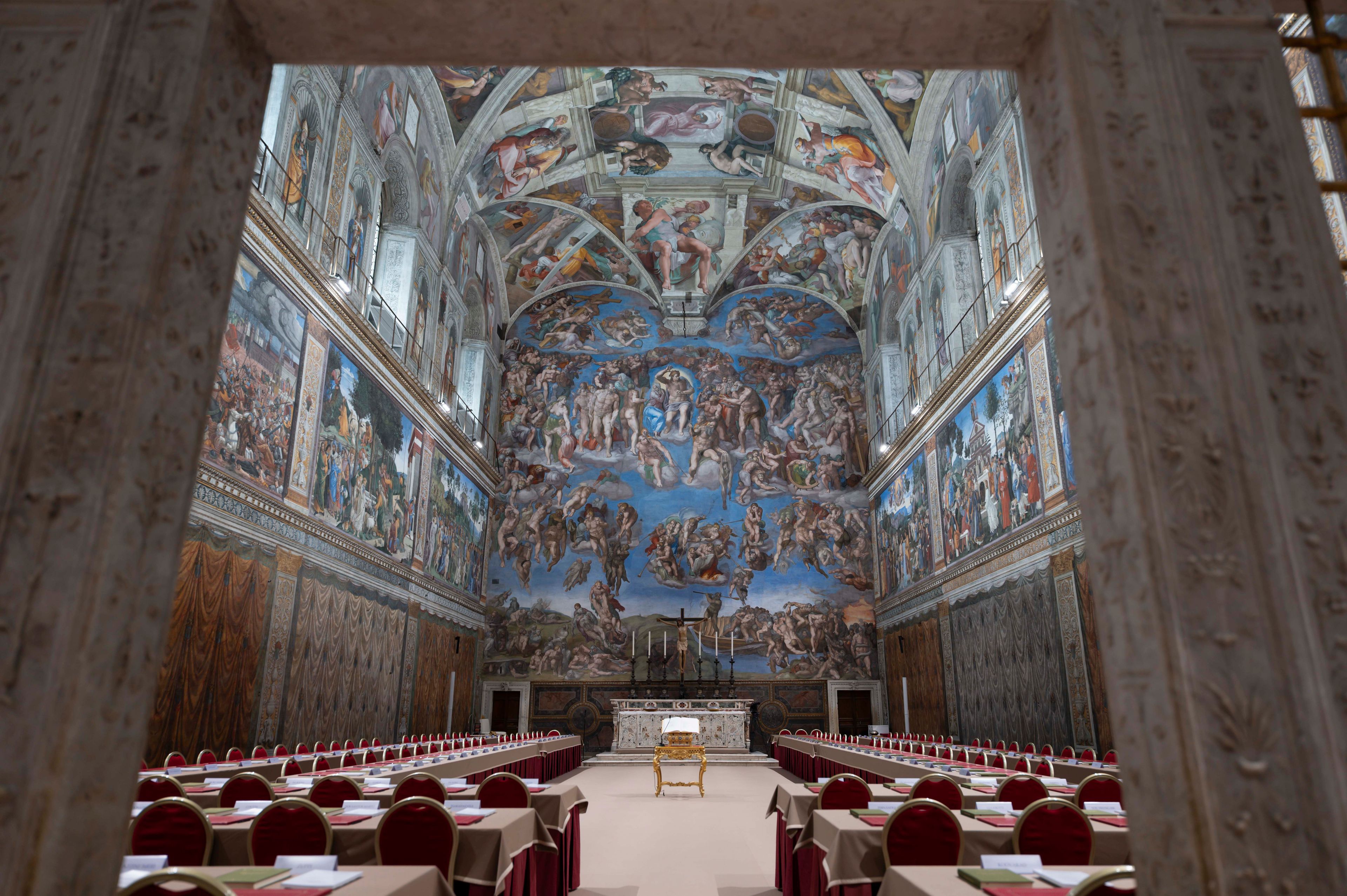 The Latest: Catholic cardinals to sequester themselves in the Vatican for the start of the conclave