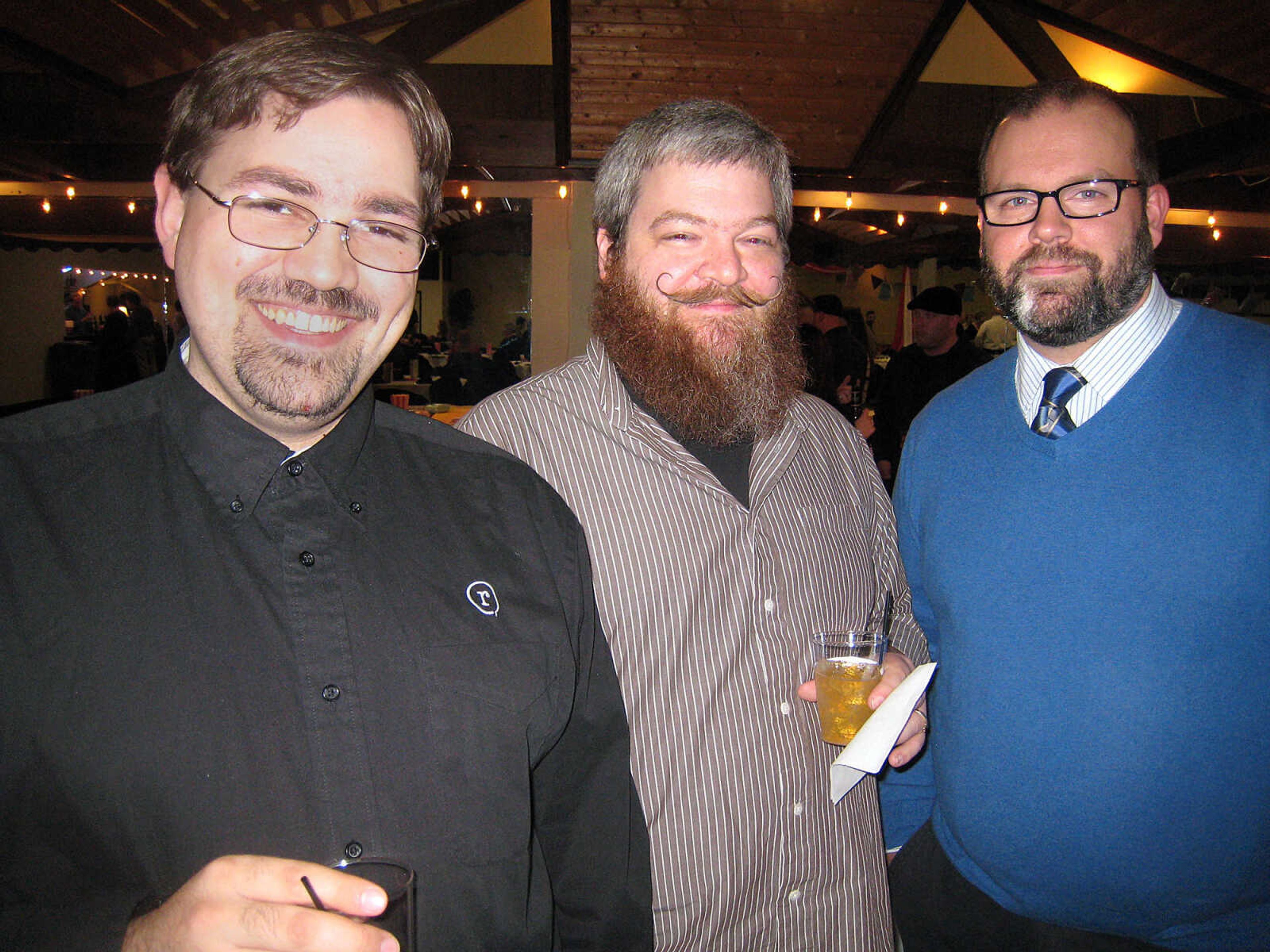 Mike Baeter, left, Craig Marshall and Drew Wright, all with Red Letter Communications.