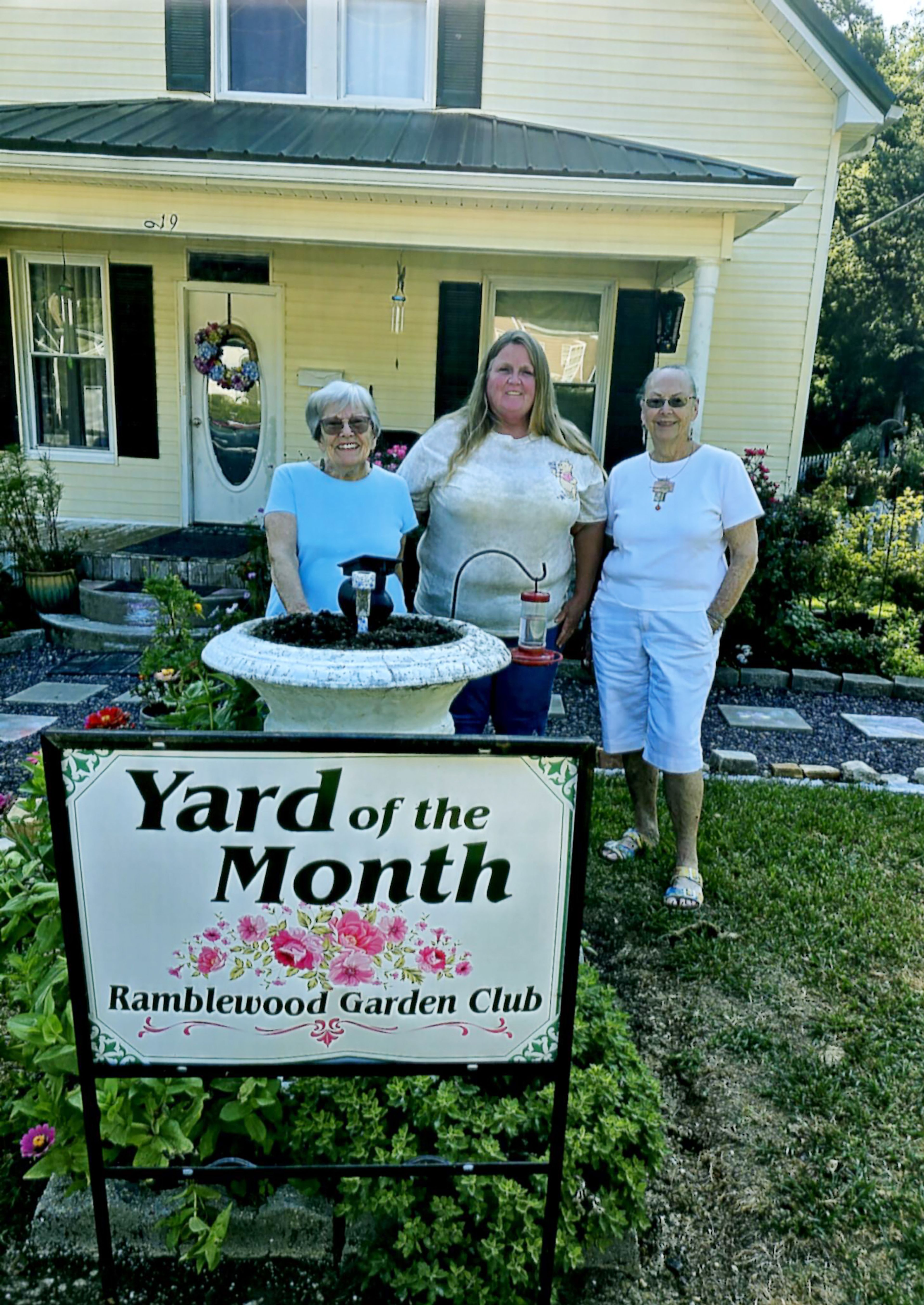 Shown are Nadine Davis, Christi Corbon and Anne Foust.