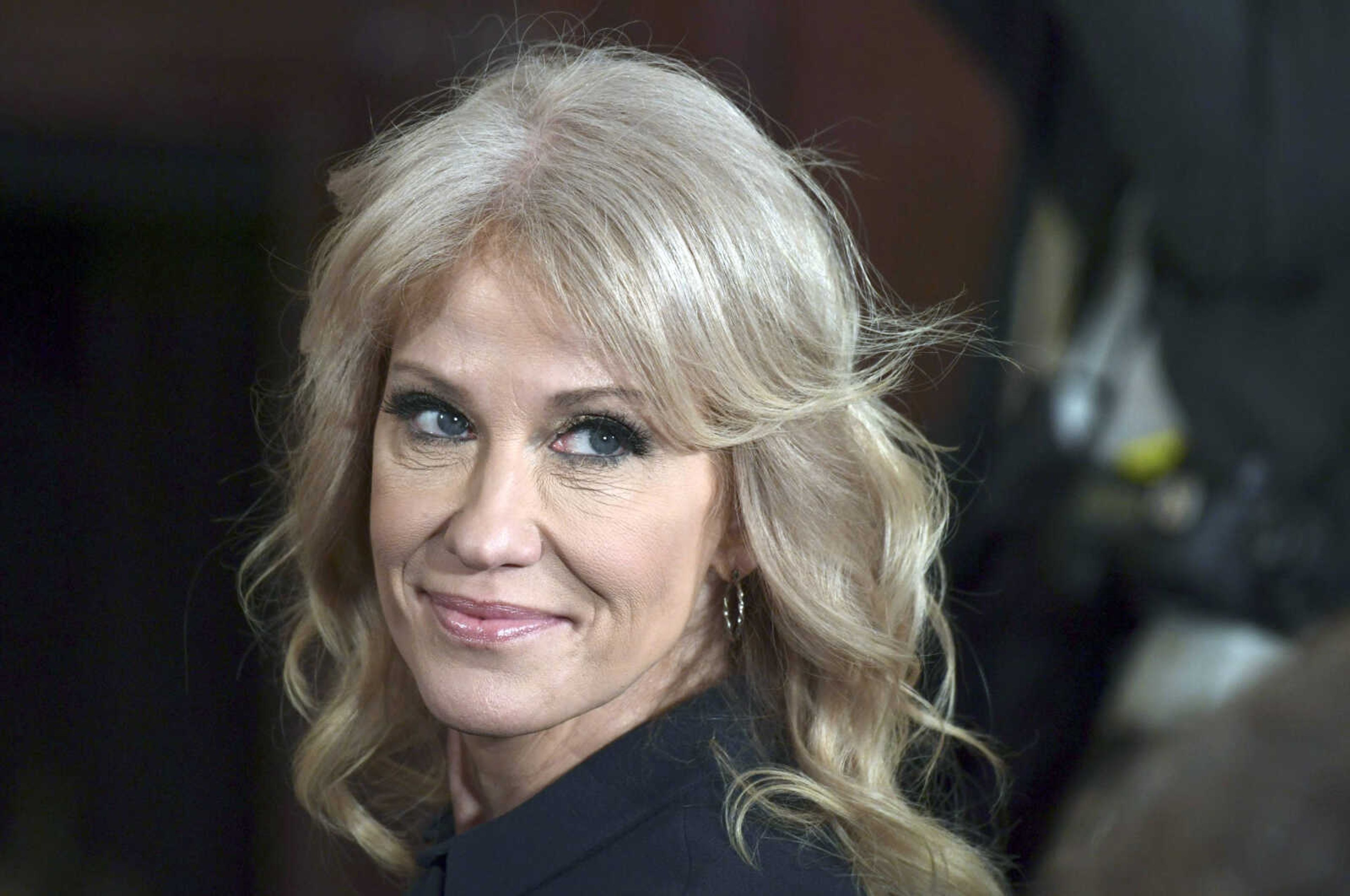 White House counselor Kellyanne Conway attends a news conference March 6 in the East Room of the White House in Washington.